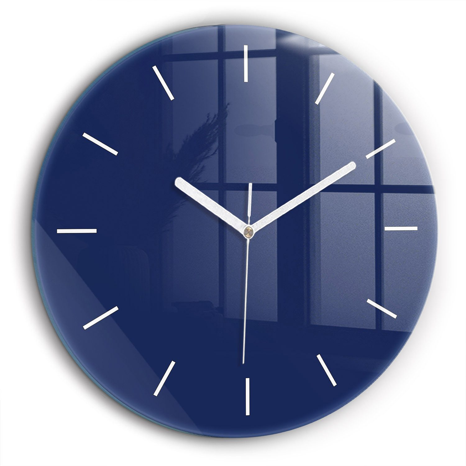 Tulup Wanduhr Glasrunde Uhr Moderne Glaswanduhr günstig online kaufen