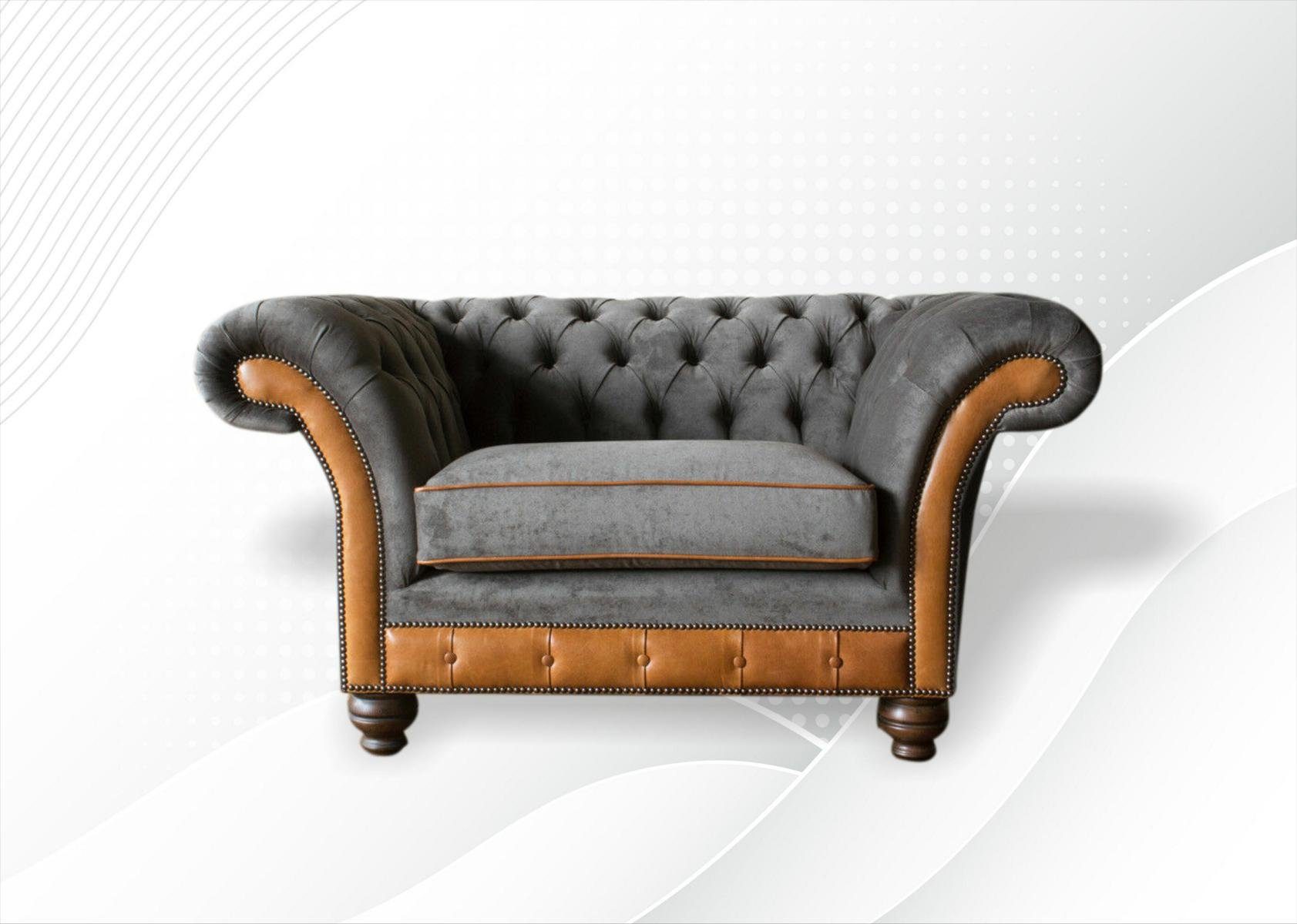 Sessel Chesterfield-Sessel, 1,5 JVmoebel Chesterfield Sitzer Design