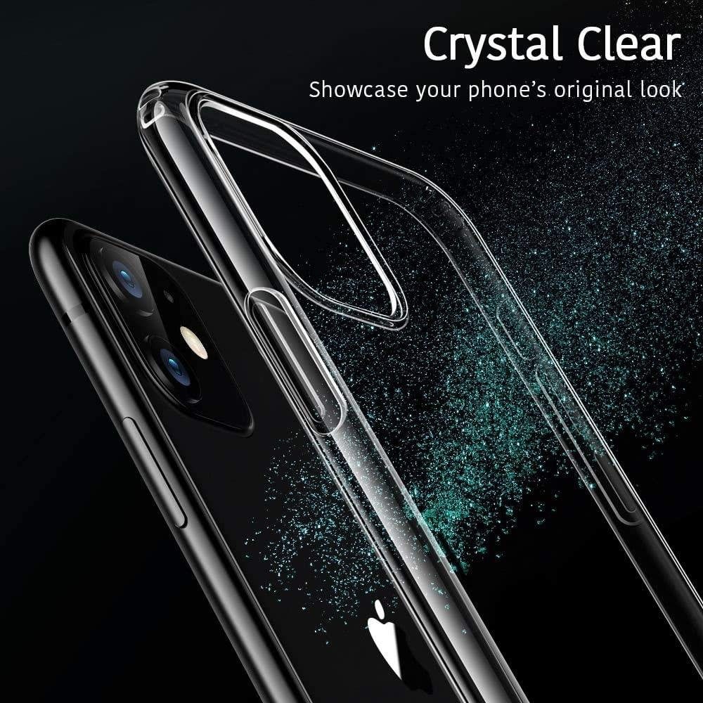 Wisam Smartphone-Hülle für Apple iPhone 11 Anti Shock Silikon Case Schutzhülle Transparent 15,49 cm (6,1 Zoll)
