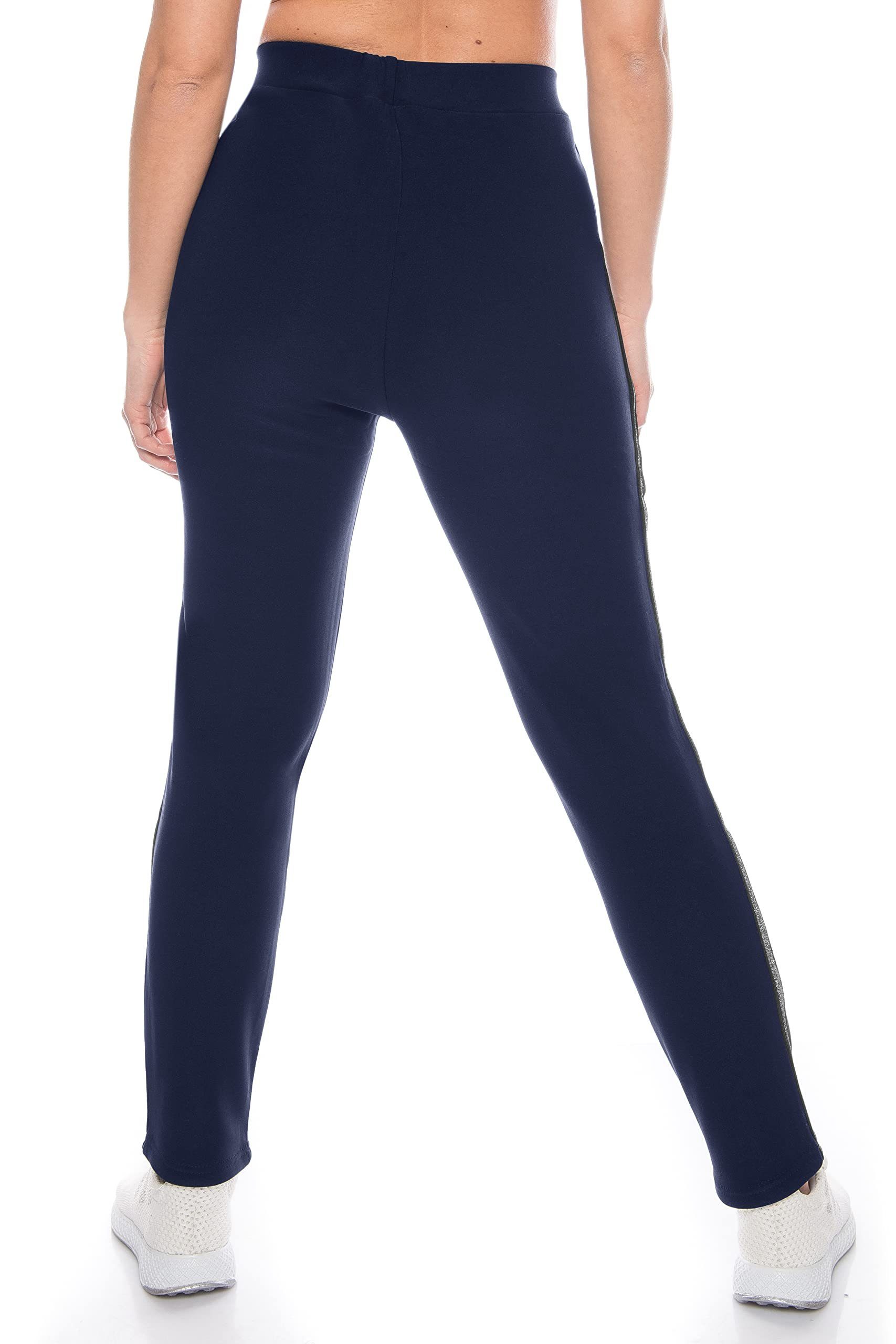 Kendindza Collection Thermoleggings Damen Winter gefüttert warm Innenfleece Winterhose elegant & stretch Gummibund Schlupfhoe Thermohose Thermo Funktion