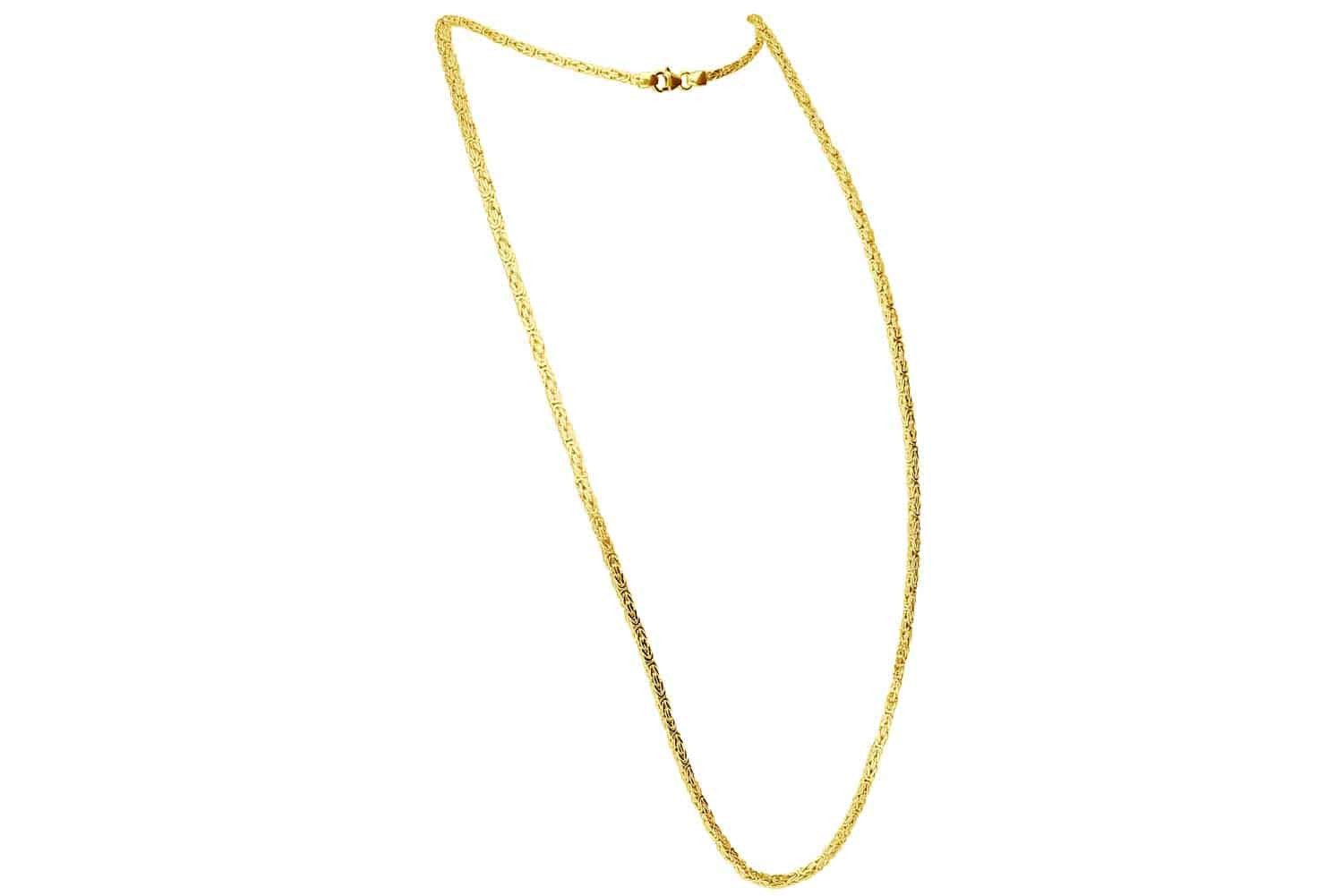 FILANGO Gliederkette 925er Silber Königskette rhodiniert / vergoldet (Kette günstig online kaufen