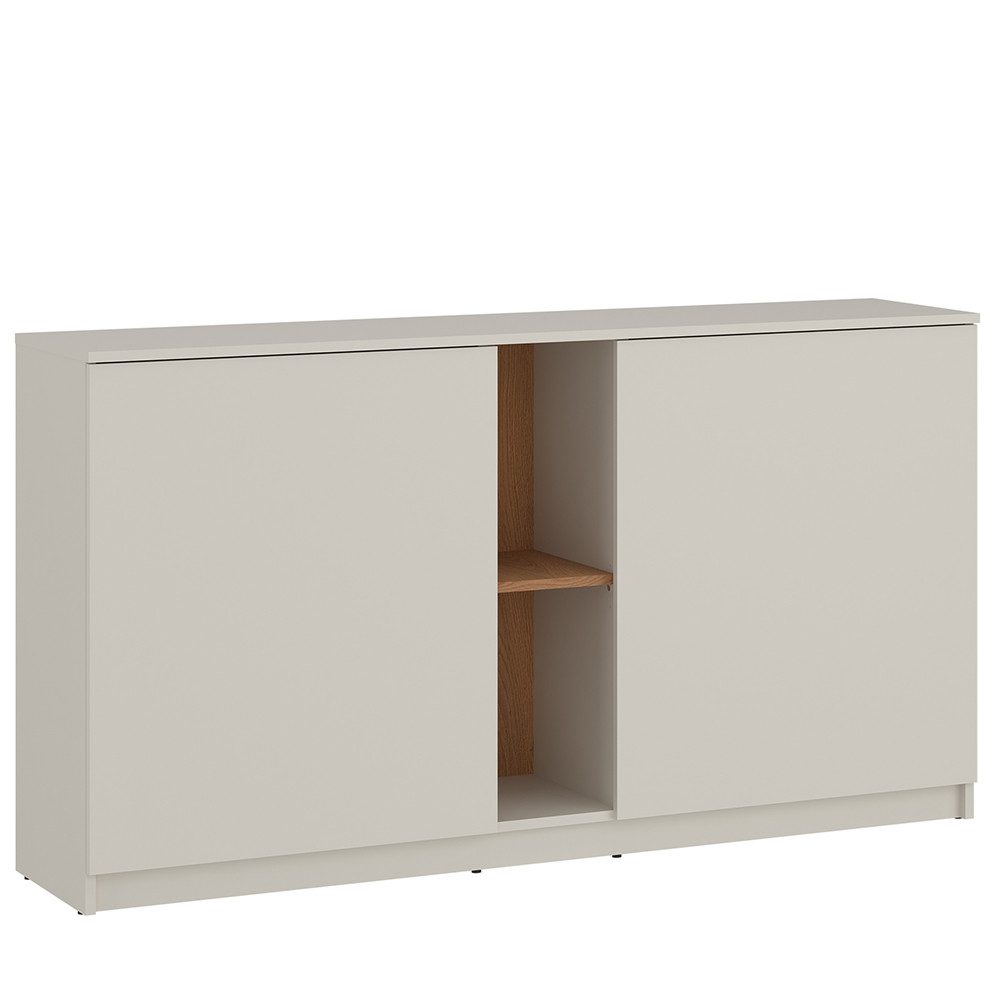 Lomadox Sideboard FIER-129, Kaschmir mit Eiche, 2 Türen, grifflos, Breite 1 günstig online kaufen