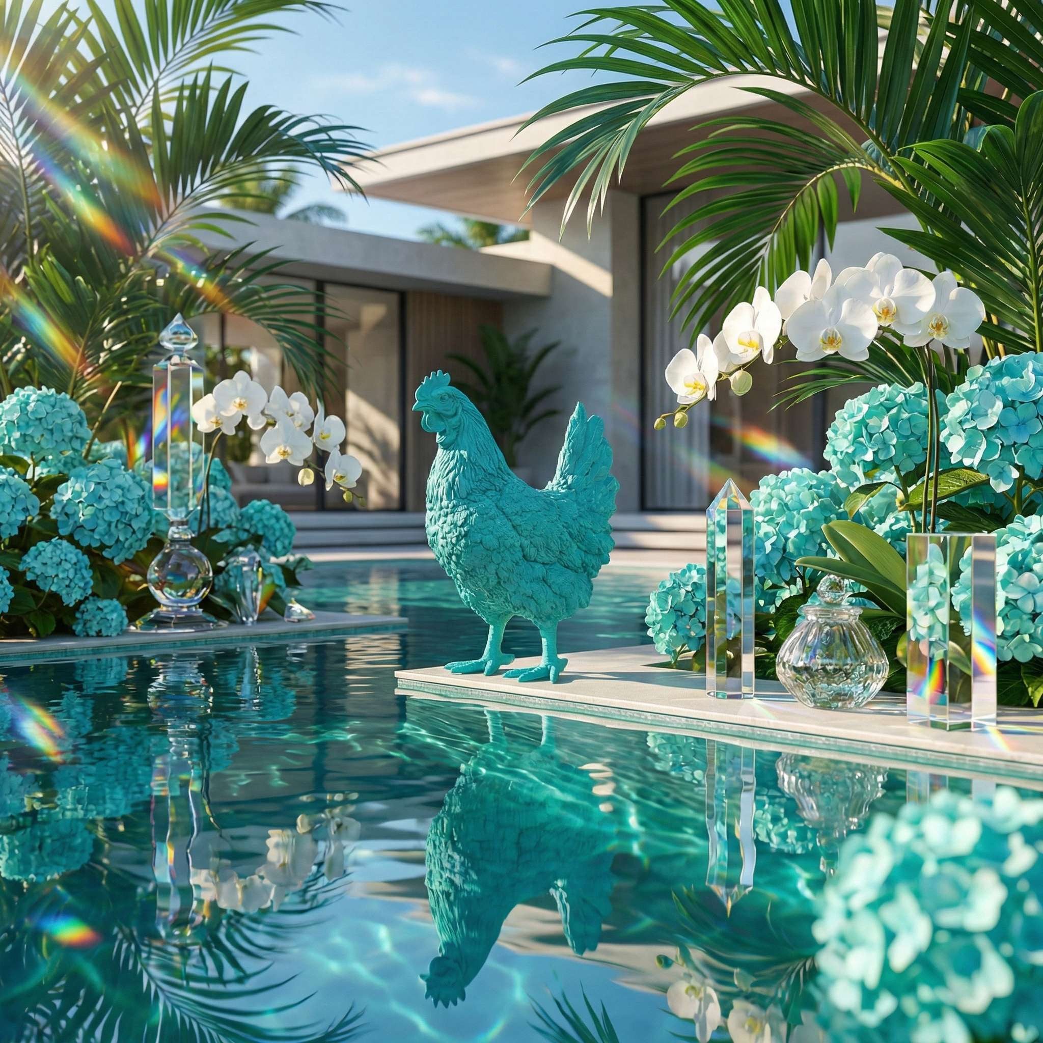 colourliving Tierfigur Huhn DekoDiven – Extravagante Hühner-Figuren für Haus & Garten (1 St), für echte Designliebhaber und Individualisten
