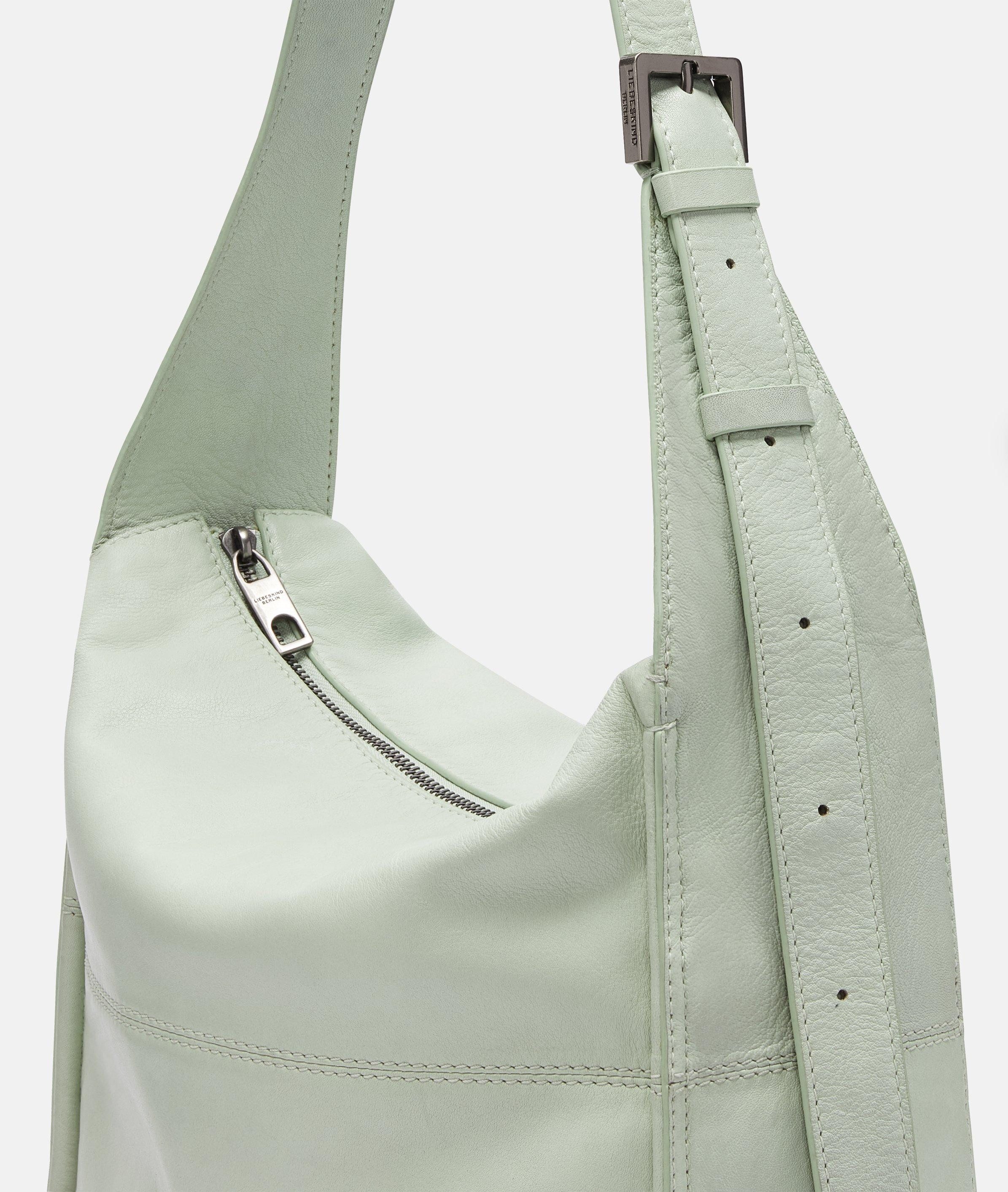 Liebeskind Berlin Schultertasche Sky Hobo M, Mittelgroße Hobo-Bag aus Schafsleder