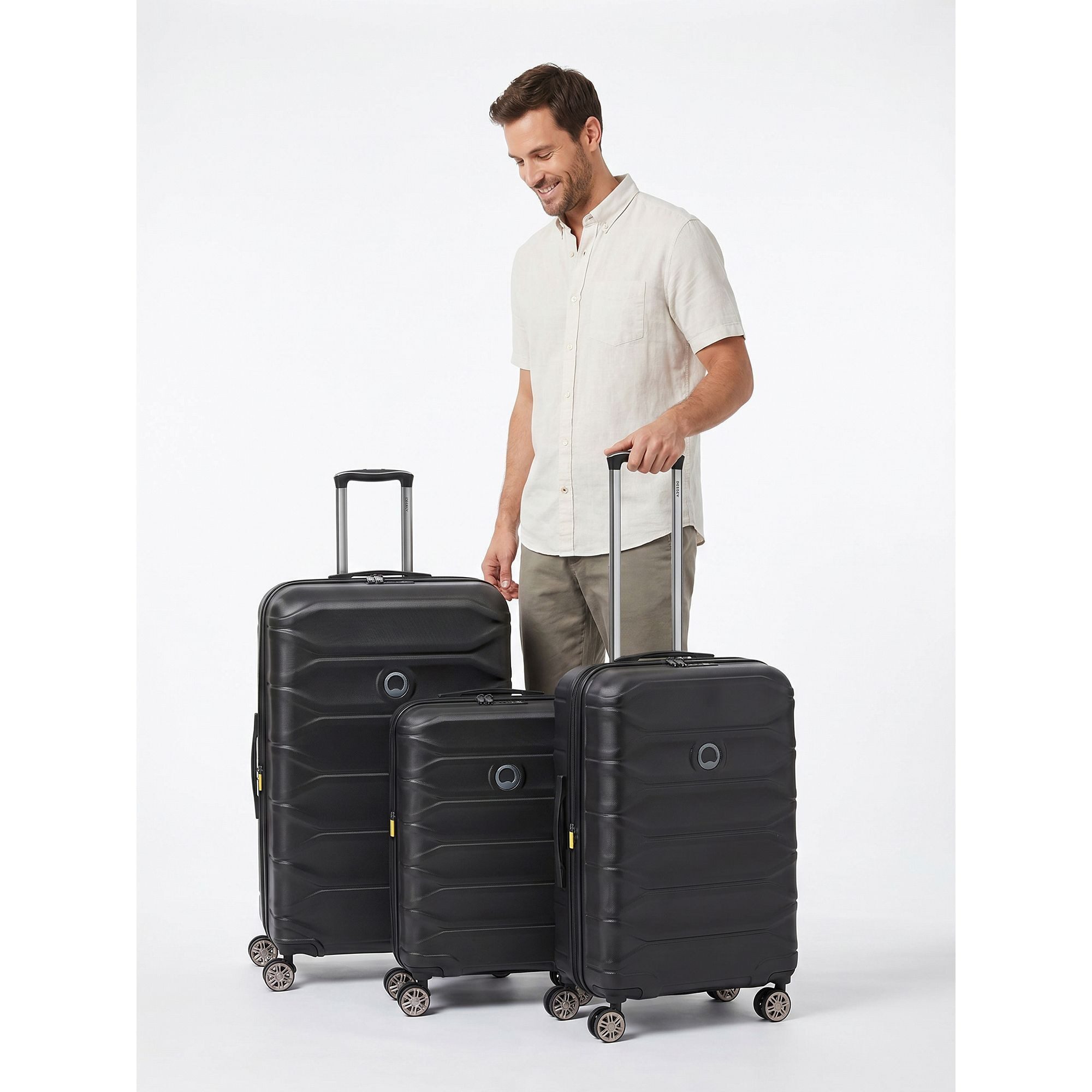 Delsey Paris Trolleyset Meteor, 4 Rollen, (3-teilig, 3 tlg), ABS