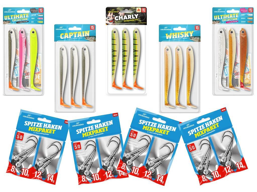 Kunstköder Lieblingsköder 15 cm - Hecht - großes Starter-Set