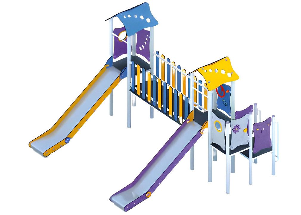 JVmoebel Spielturm Spielzone Rutschbahn mit Spielgeräten für Kinder im Freien, Made in Europa