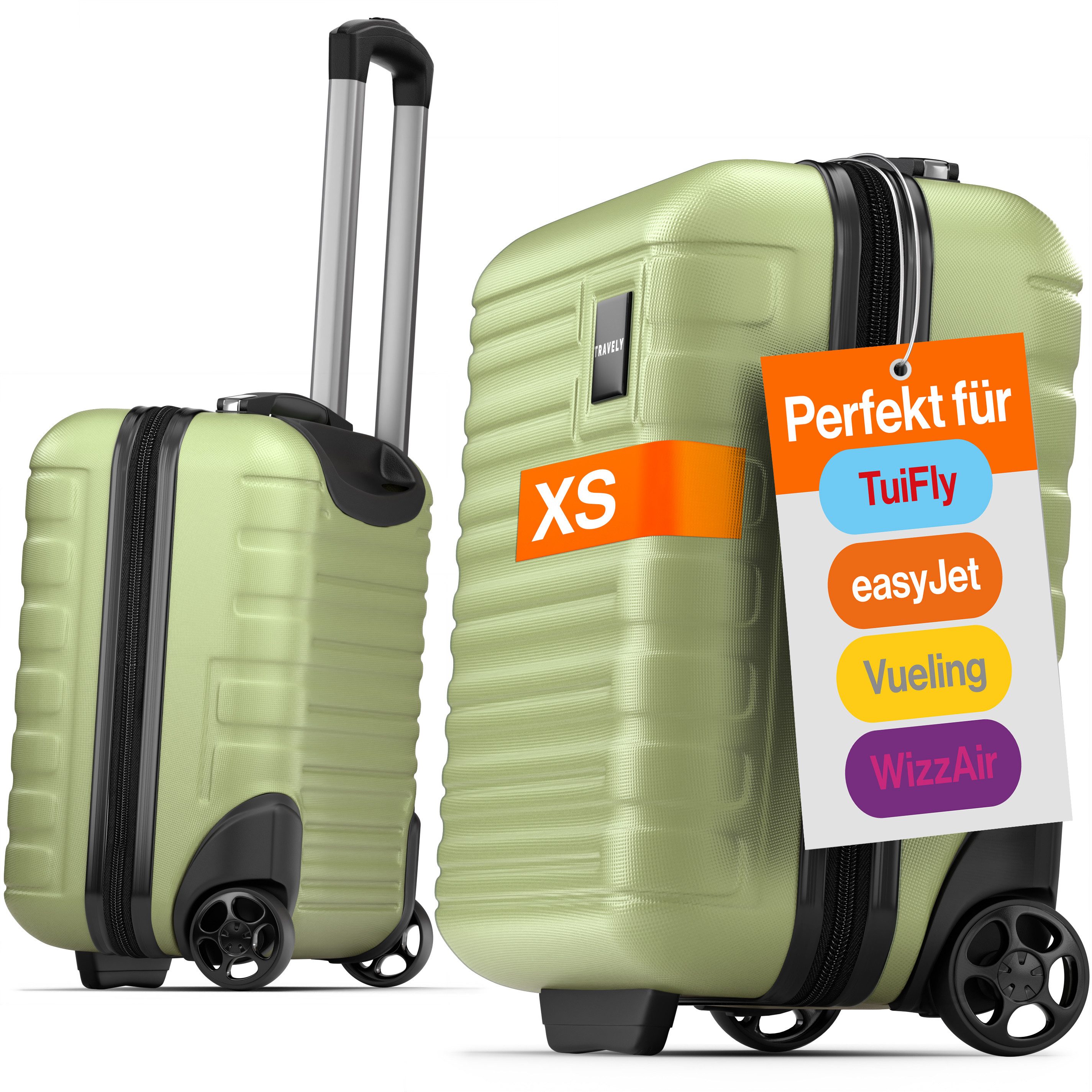 Travely Handgepäck-Trolley Polycarbonat Koffer - Reisekoffer, günstig online kaufen