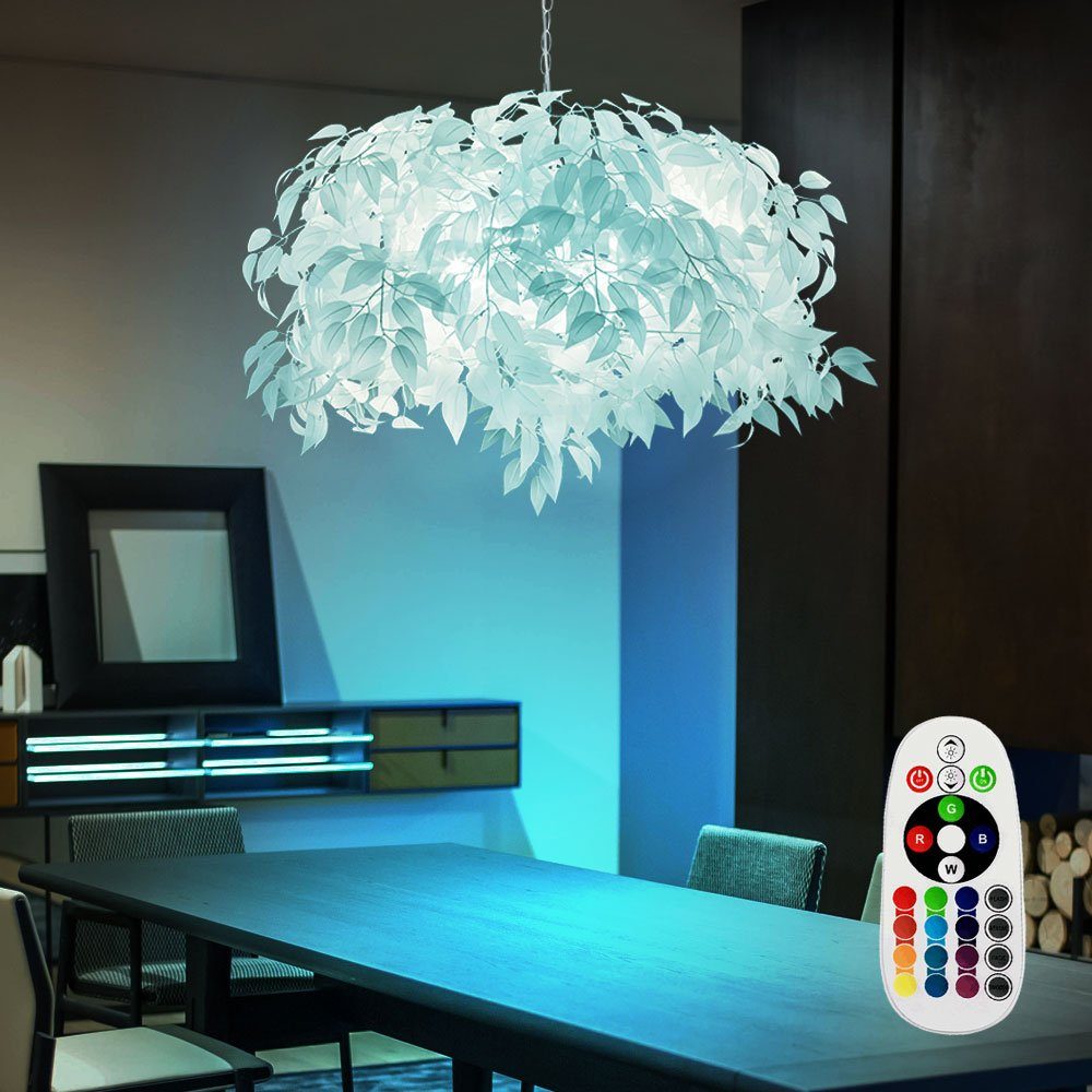 Leuchtmittel inklusive, LED etc-shop hängend Warmweiß, Pendelleuchte, Decke Pendelleuchte Wohnzimmer Modern Deckenlampe Blätterlampe