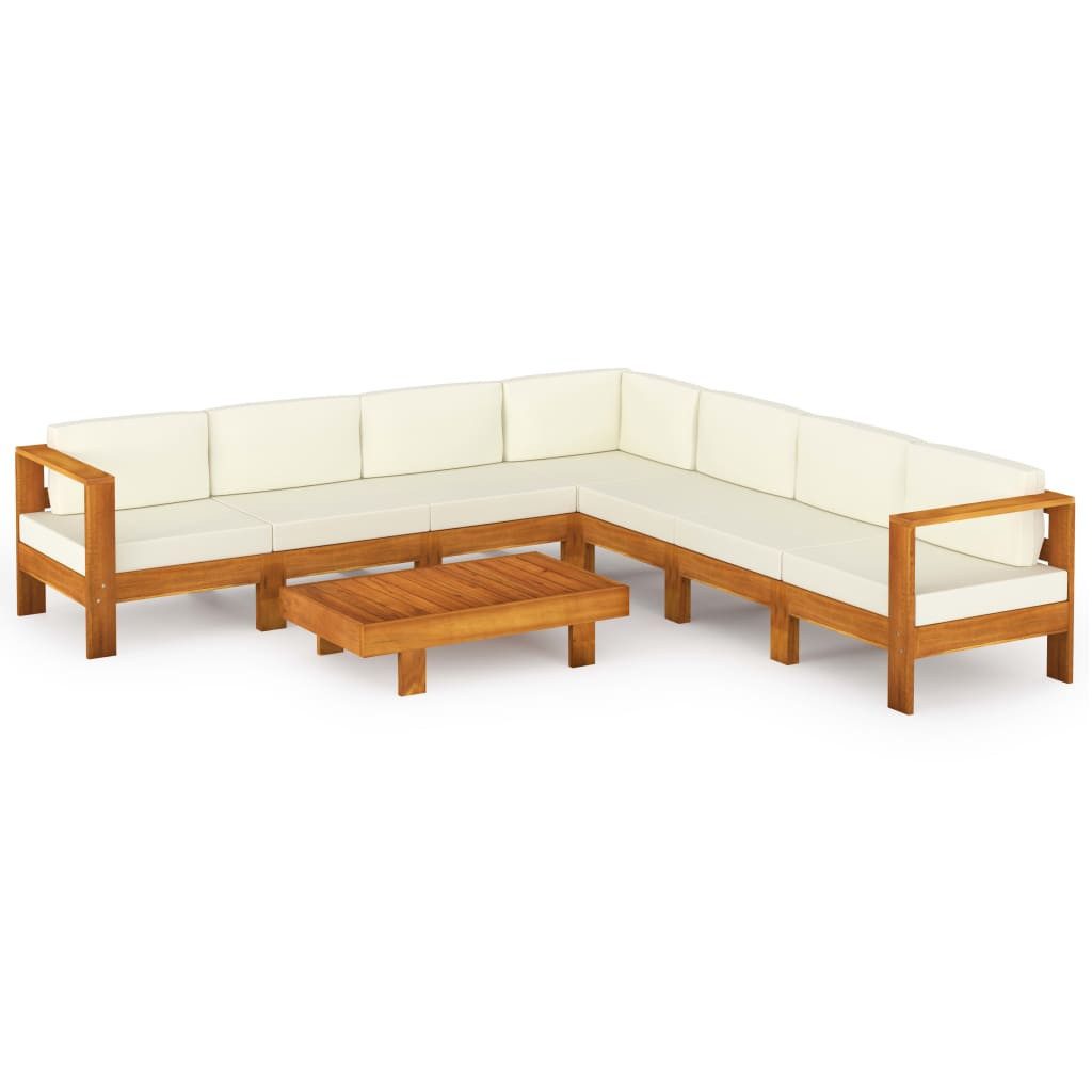 vidaXL Gartenlounge-Set 8-teiliges Garten-Lounge-Set mit Kissen günstig online kaufen