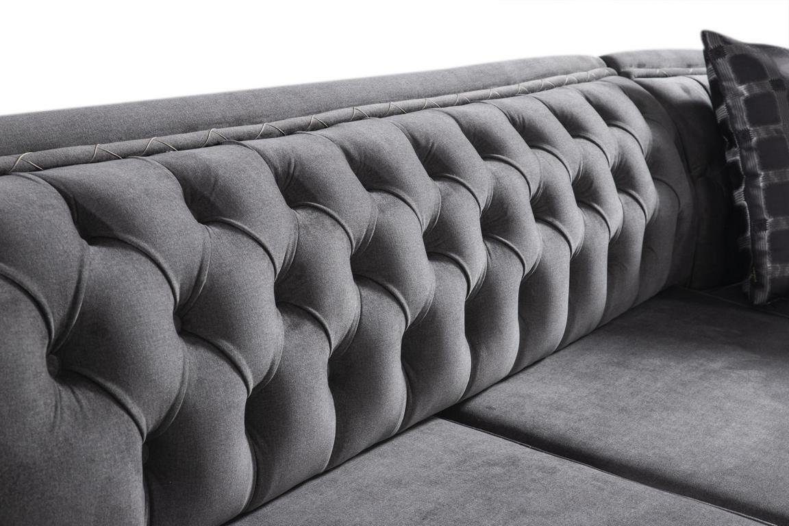 Sofa Modernes JVmoebel L-förmiges Ecksofa Design Wohnzimmerset Textilsofa