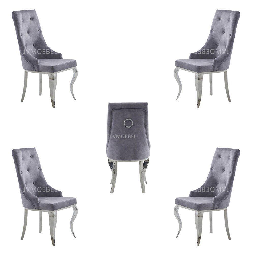 JVmoebel Stuhl Set Stühle 4x Gruppe Ess Zimmer Neu Garnitur Design Lehnstuhl Stuhl (4 St), Made in Europa