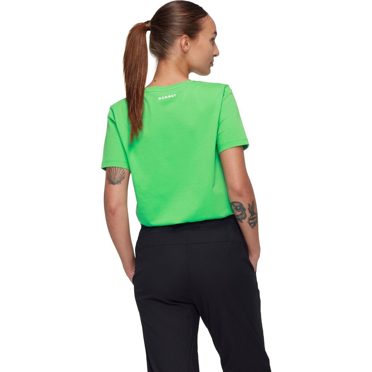 Mammut Kurzarmshirt Core T-shirt Women Logo Komfortables T-Shirt aus 100 % Bio-Baumwolle für Klettern, Wandern