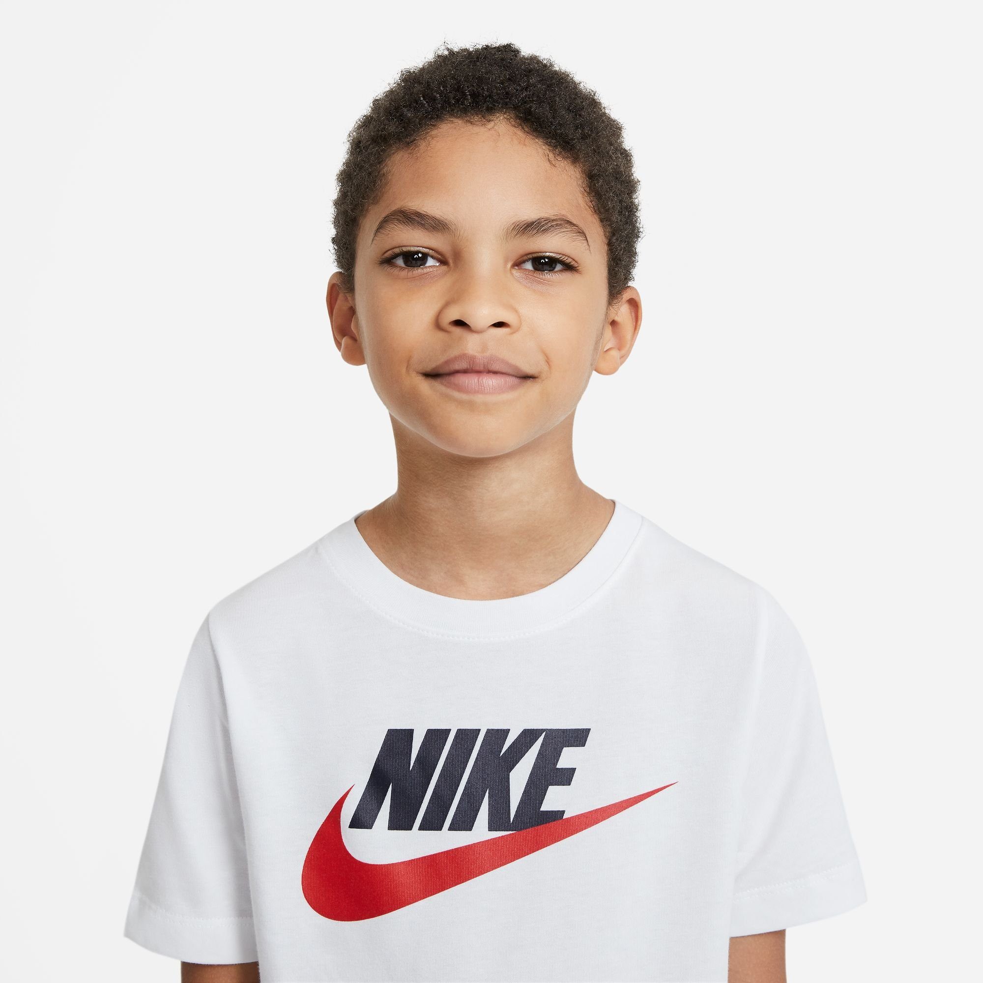 Nike Sportswear T-Shirt BIG KIDS' COTTON weiß T-SHIRT