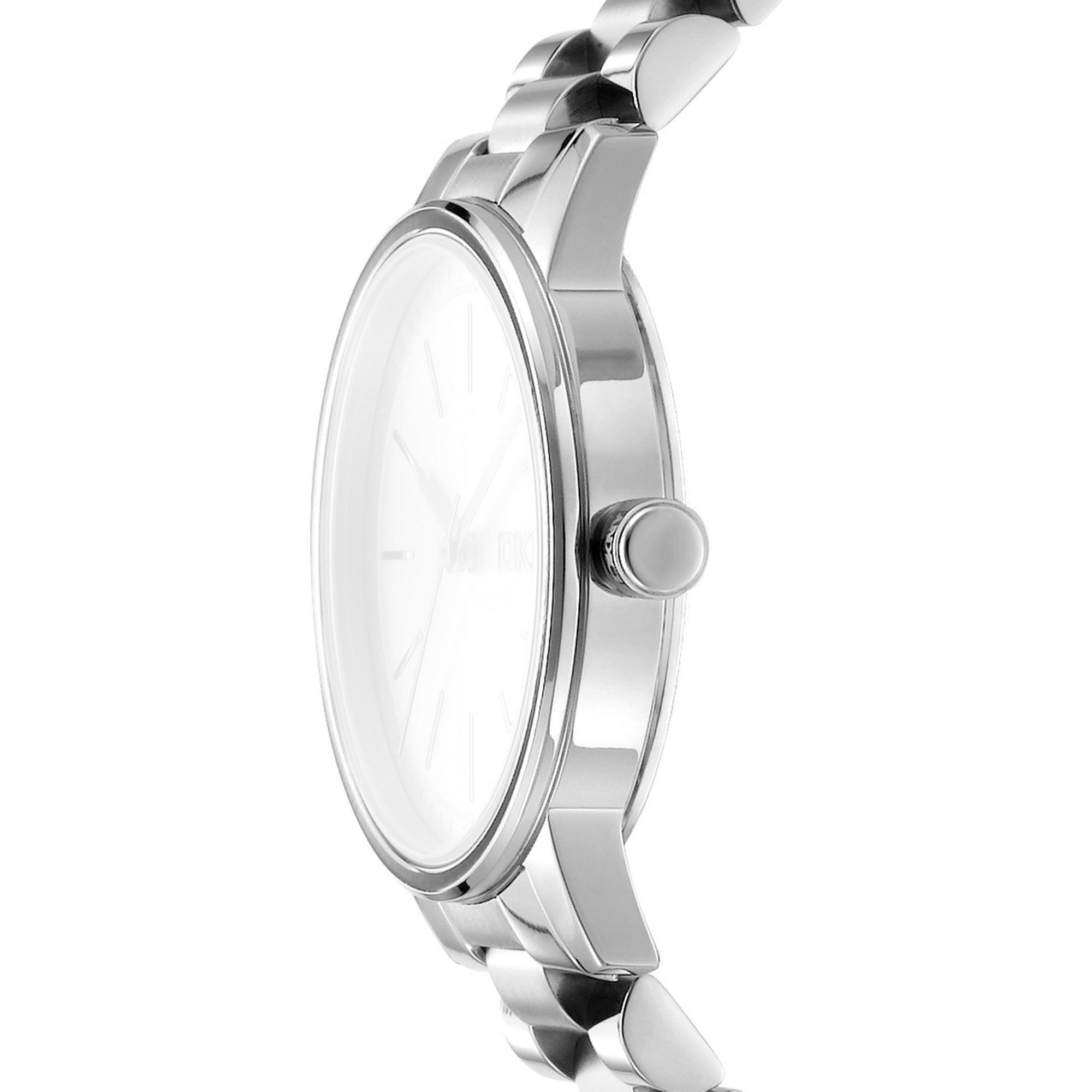 DKNY Quarzuhr Urban DK1L085M0035, Armbanduhr, Damenuhr, Edelstahlarmband, analog