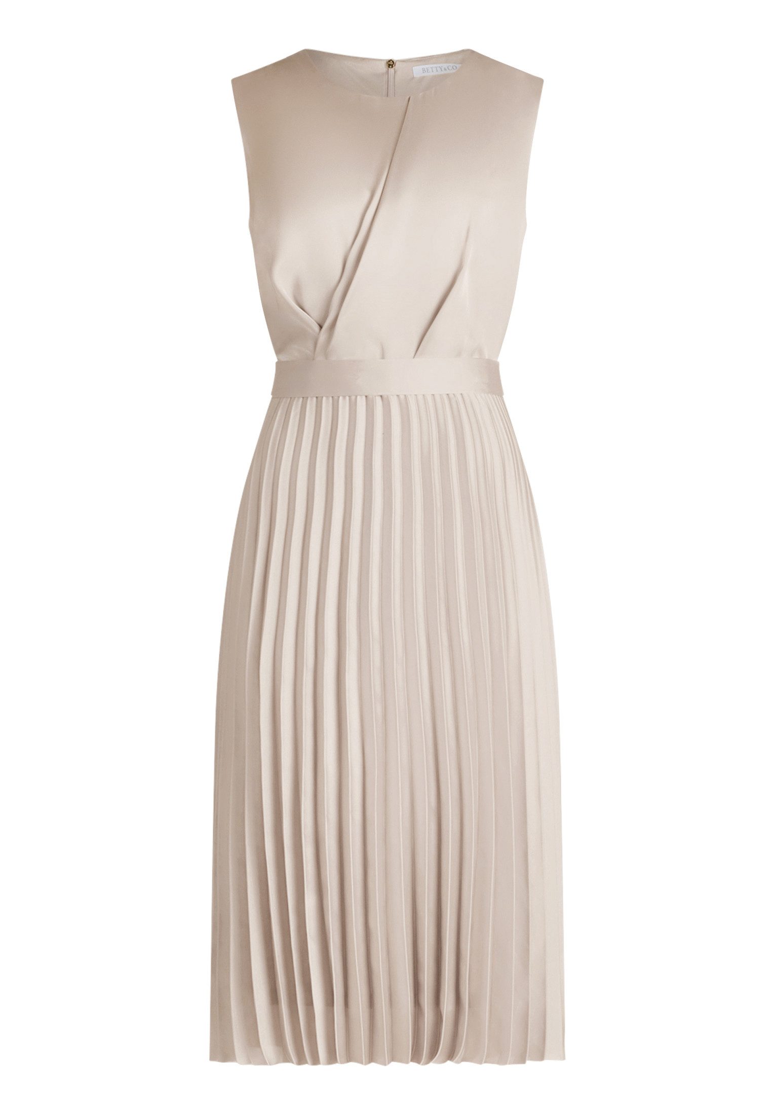 Betty&Co Midikleid Damen mit Plissee Plissee