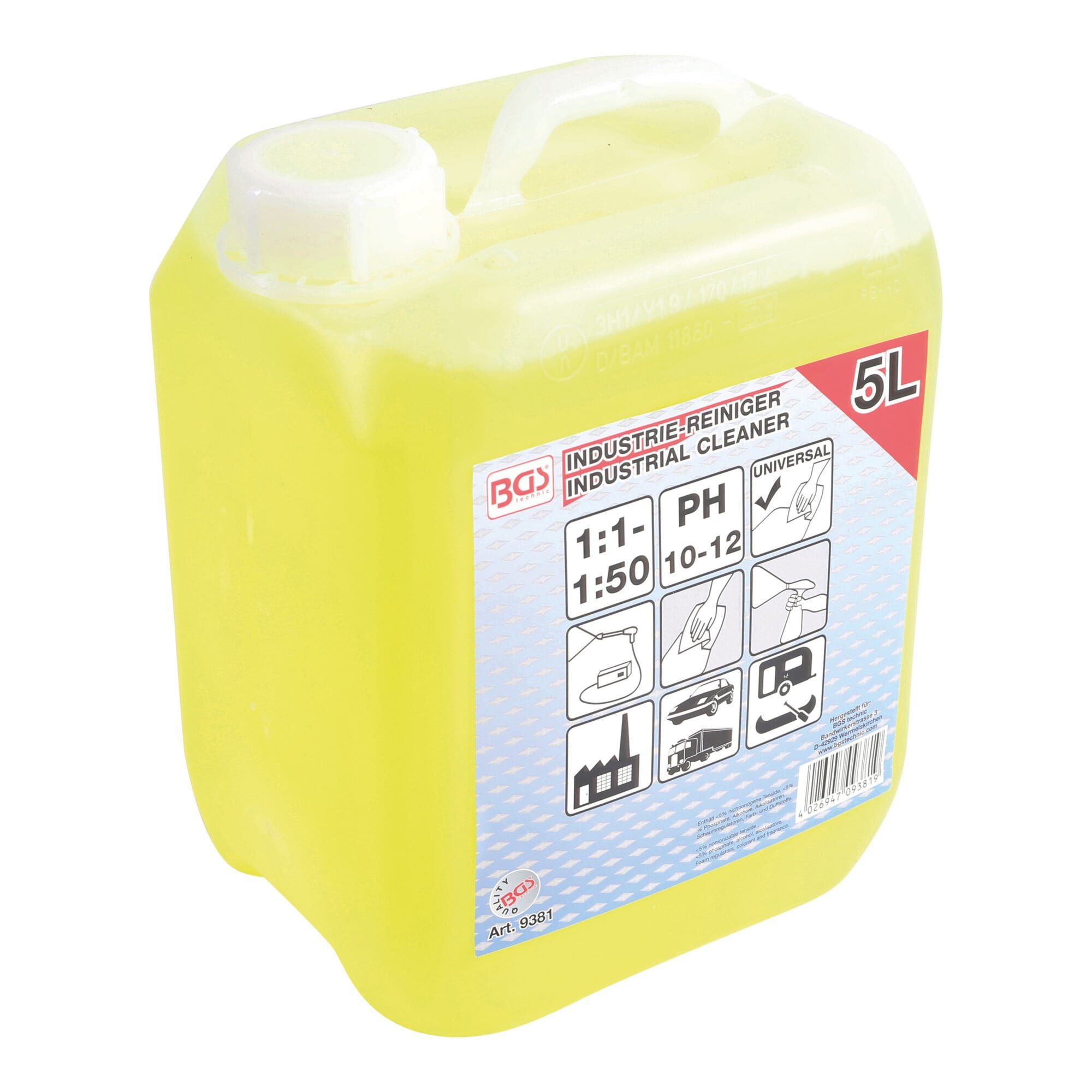 BGS technic Klemmen BGS Universal-Industriereiniger 5 l