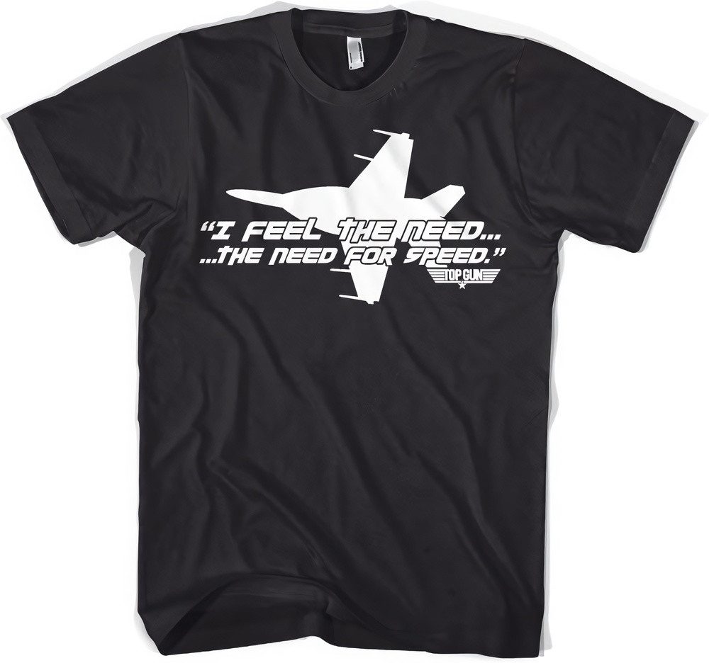 TOP GUN T-Shirt I Feel The Need For Speed Big Tall T-Shirt