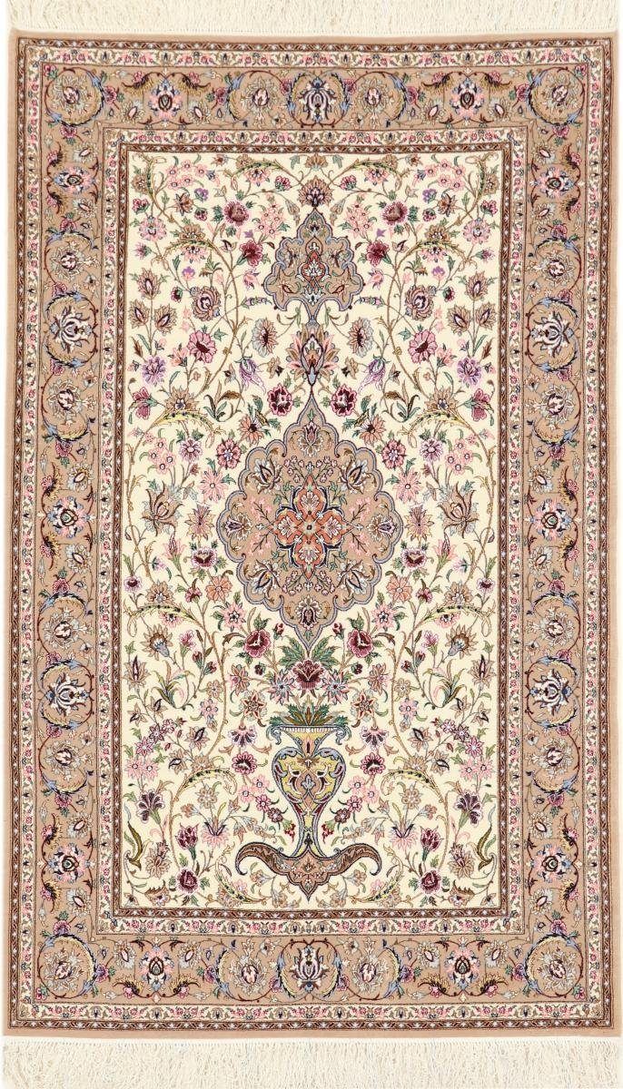 Trading, Orientteppich Nain Isfahan rechteckig, 6 Orientteppich, Seidenkette mm Höhe: 120x212 Handgeknüpfter