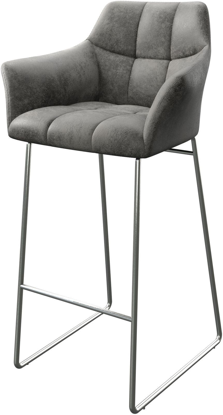 DELIFE Barhocker Yulo-Flex, Kufengestell Edelstahl Vintage günstig online kaufen