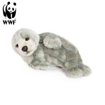 WWF Kuscheltier Plüschtier Robbe (liegend, grau, 24cm)