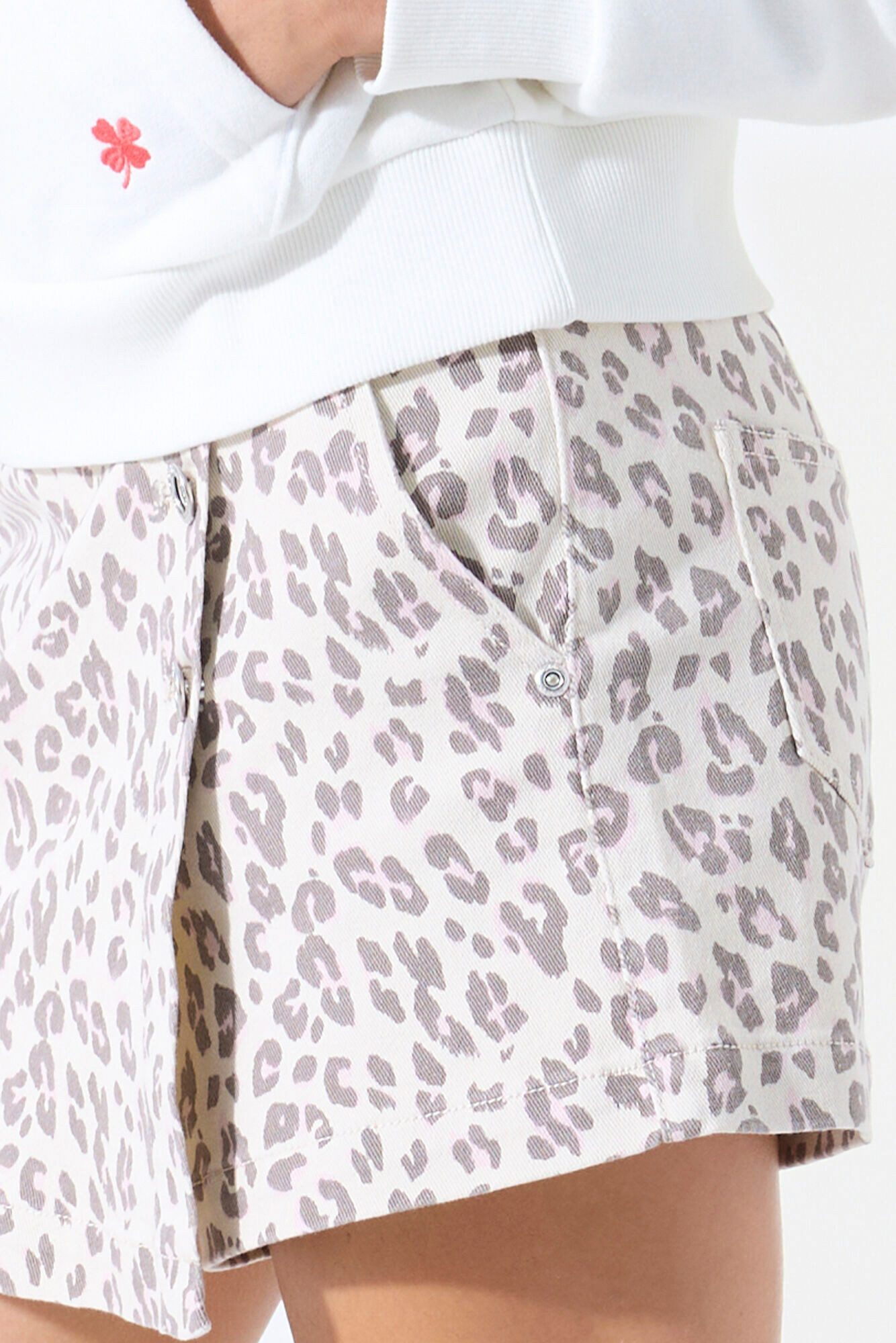 Garcia Shorts Skort, halb Short halb Rock, im Leo-Look, für Girls