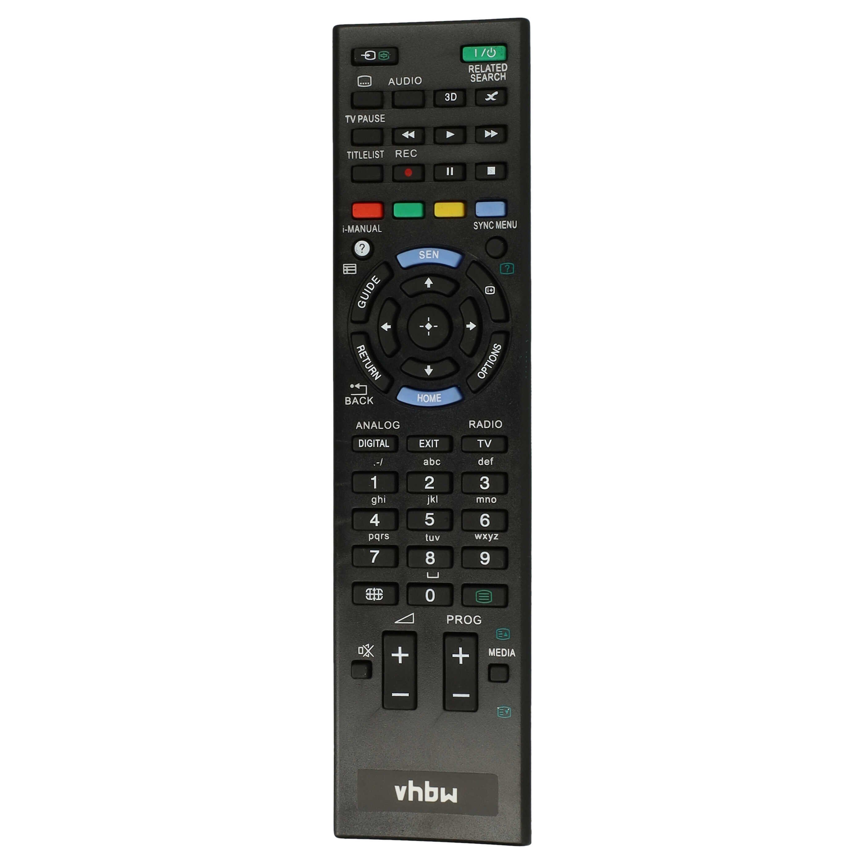 vhbw passend für Sony KDL-37W5740, KDL-37W5730, KDL-37V5810, KDL-37W5800, Fernbedienung