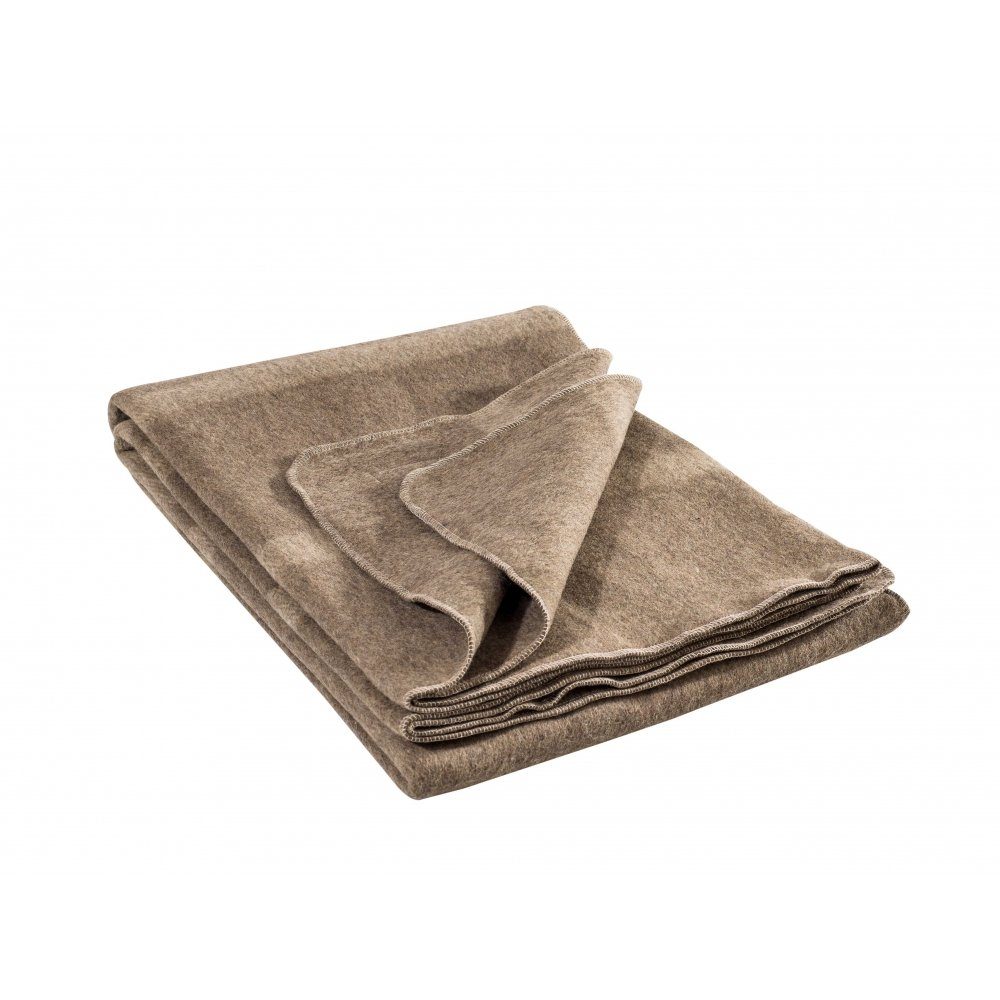 Wolldecke Wolldecke Ital. braun neu, A. Blöchl