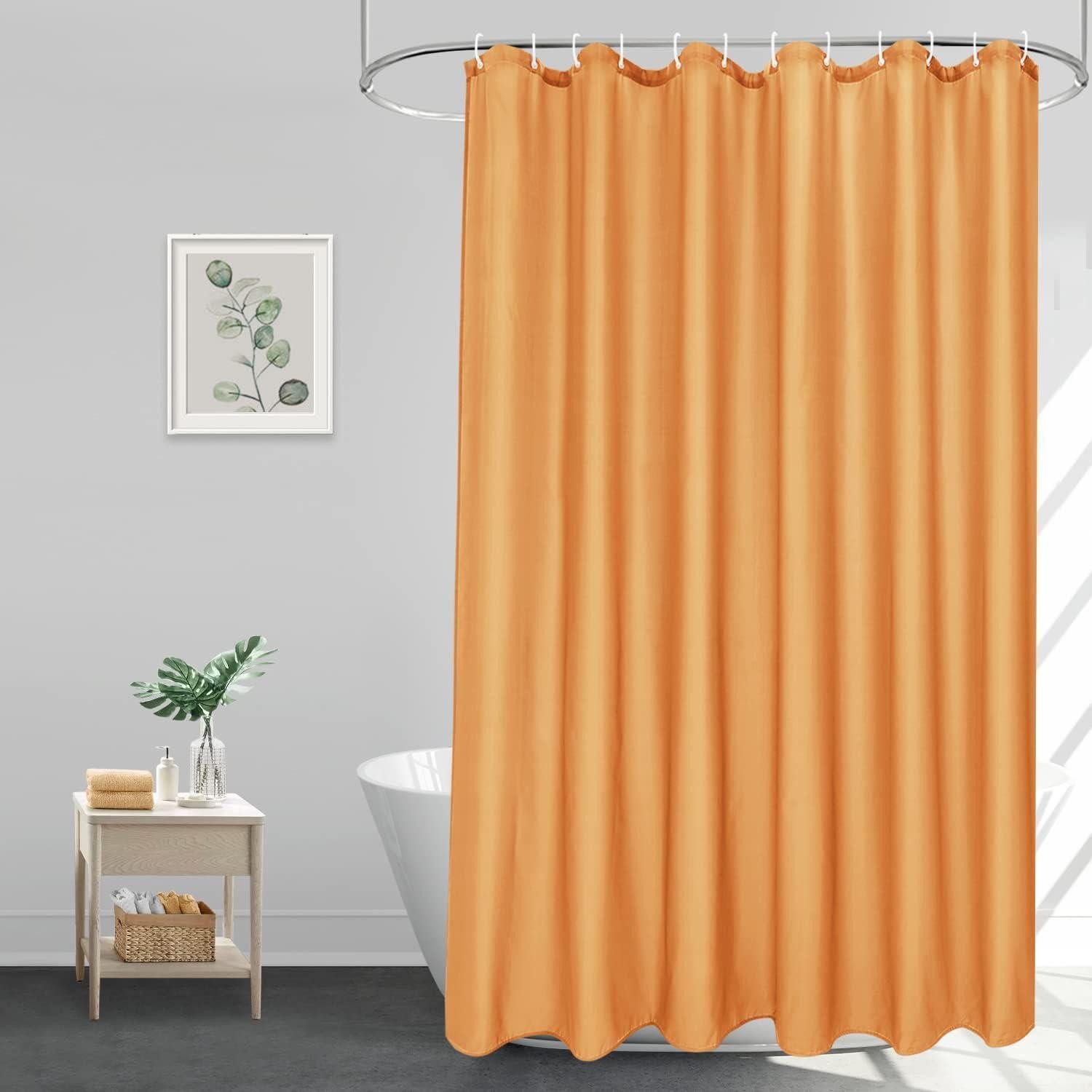 EurCross Duschvorhang Duschvorhang Textil 180x200 Orange