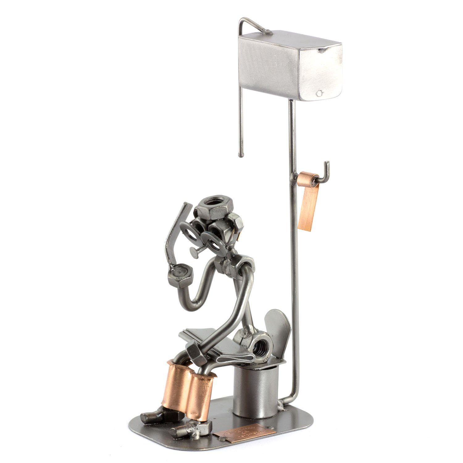 Steelman24 Dekofigur Klomann mit Handy