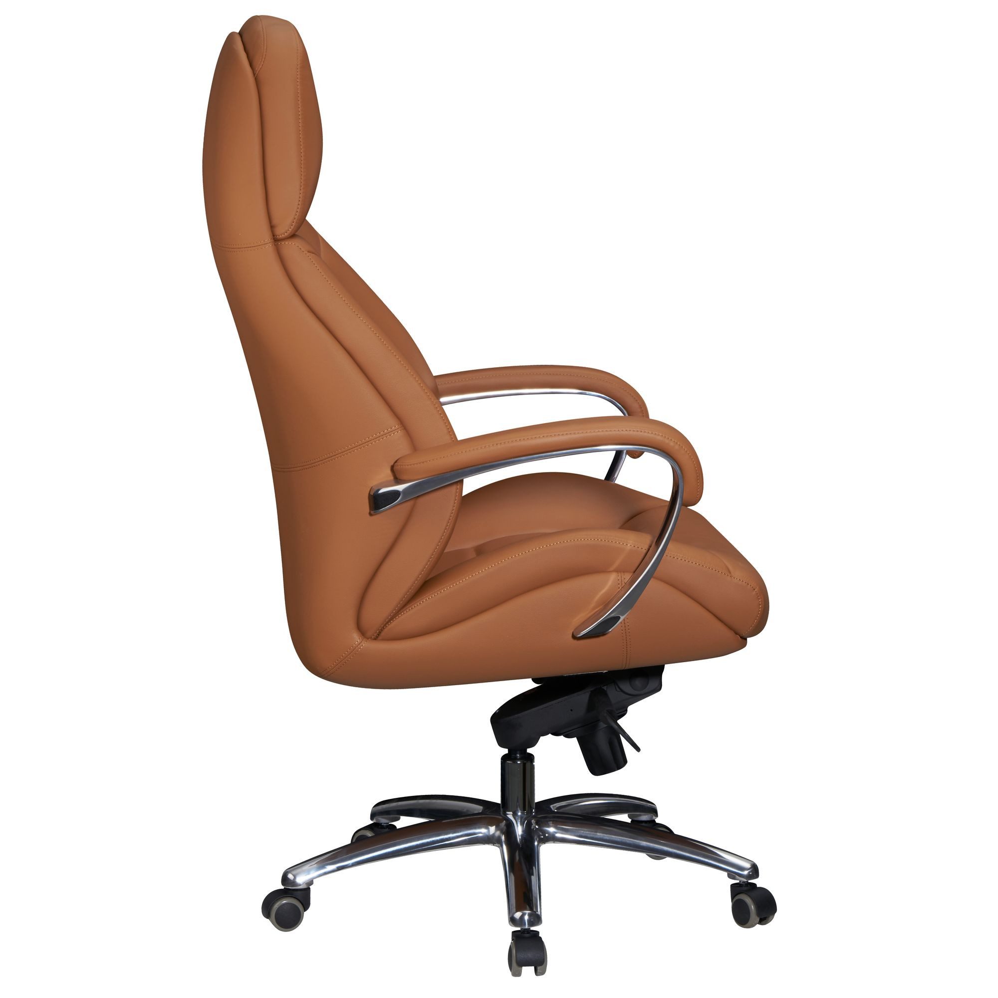 FINEBUY Chefsessel FB26233 (Echtleder Caramel, Chefsessel günstig online kaufen