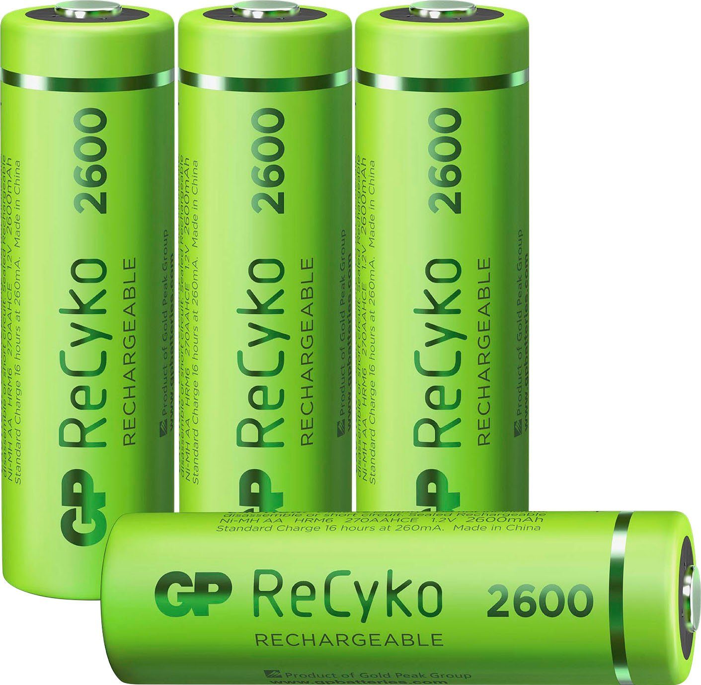GP ReCyko (4 Akkus Batterie, Batteries St) 4er-Pack 270AAHC