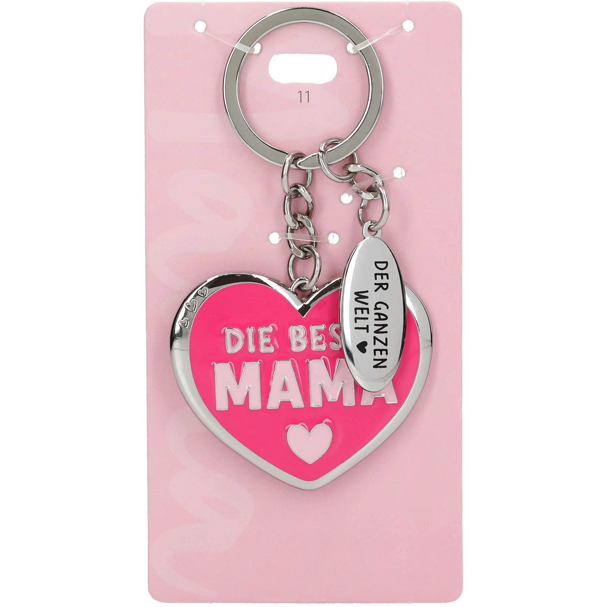 Depesche Schlüsselanhänger DEPESCHE Schlüsselanhänger Die beste Mama der ganzen Welt 3cm