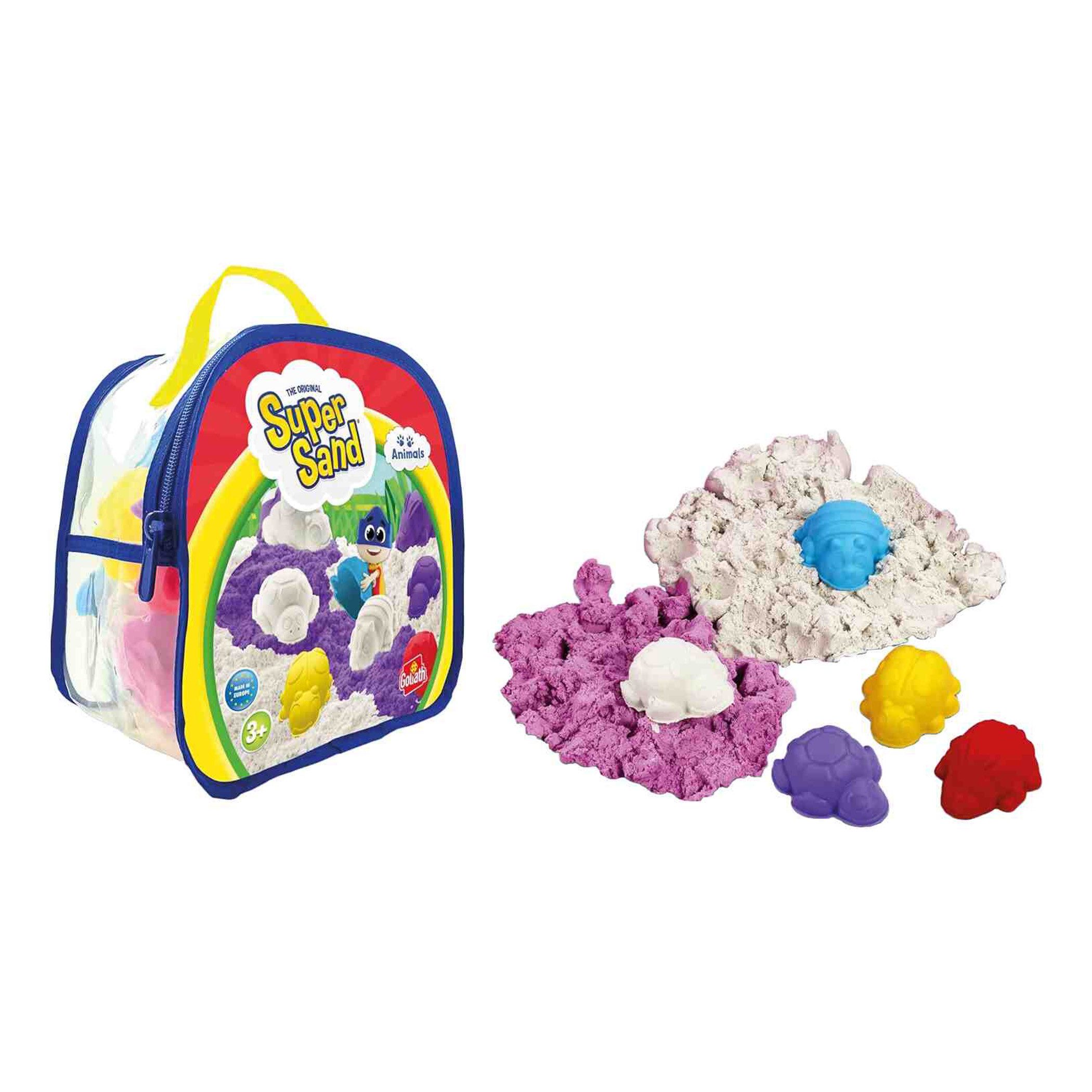 Goliath B.V. Spiel Super Sand Backpack Animals - Mobiler Spielsand mit Tierformen