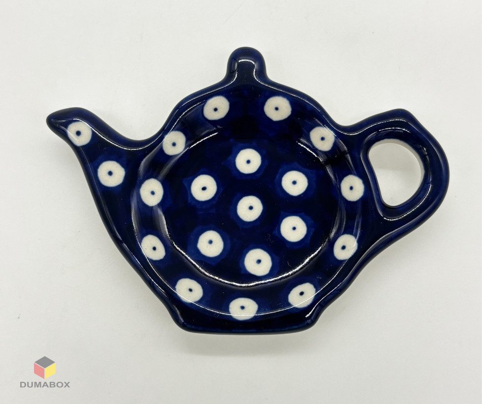 Ceramika Artystyczna Bolesławiec Teeservice Bunzlauer Keramik Teebeutelablage: Handbemalt & Einzigartig Teekanne