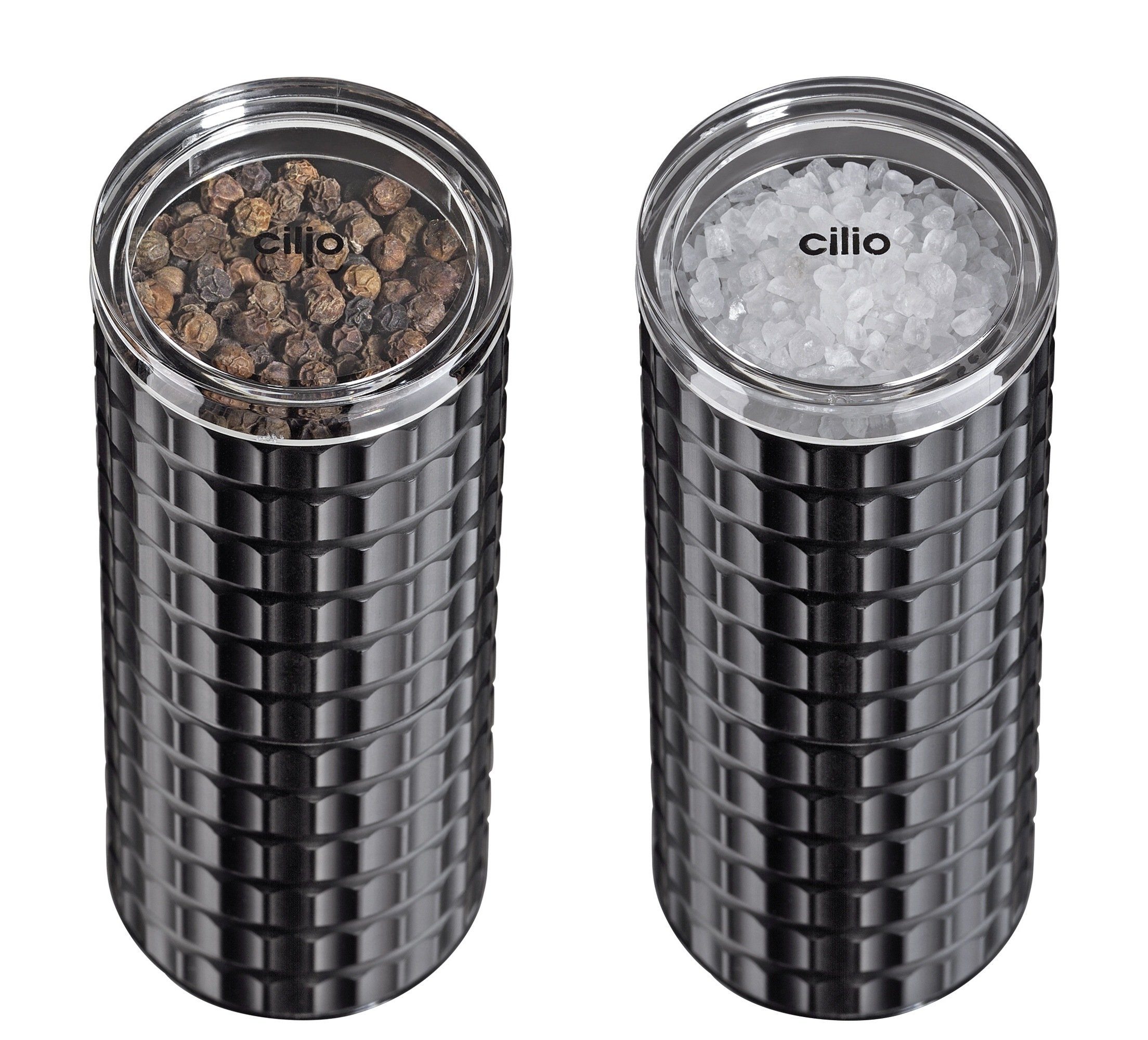 Gewürzmühle schwarz Salzmühle Cilio Cilio Salz-/Pfeffermühle Kräutermühle Pfeffermühle PISA