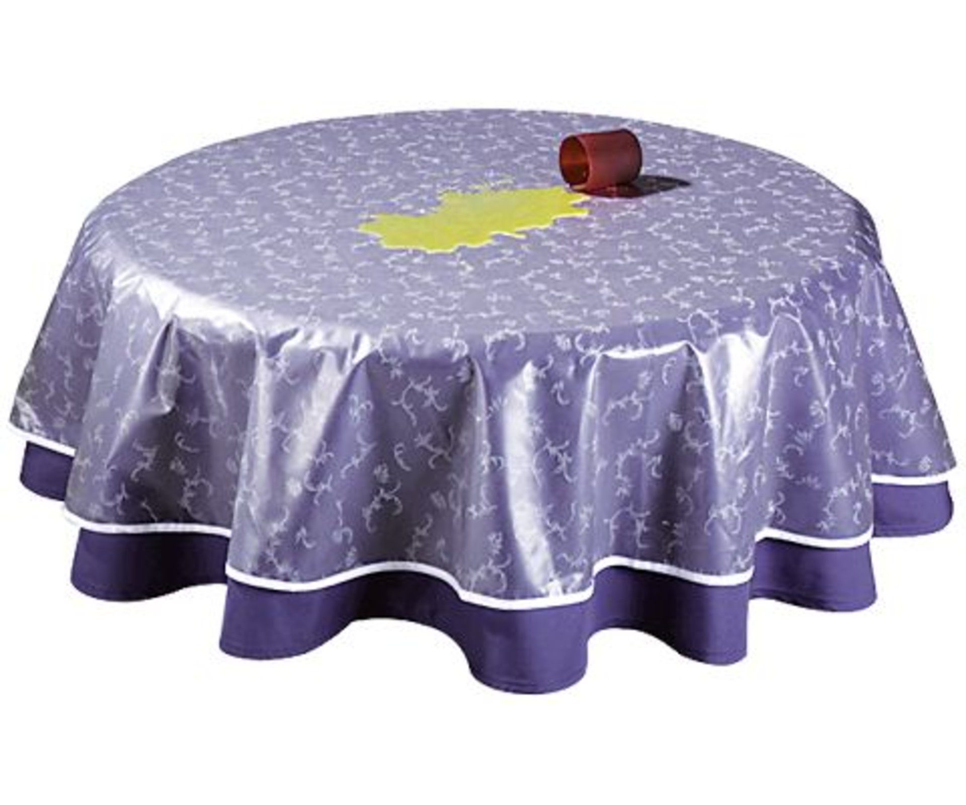 GRASEKAMP Tischdecken-Schoner Aus PVC – Transparent Mit Blumenmuster, 160 Cm Ø, Wasserdicht & Abwaschbar