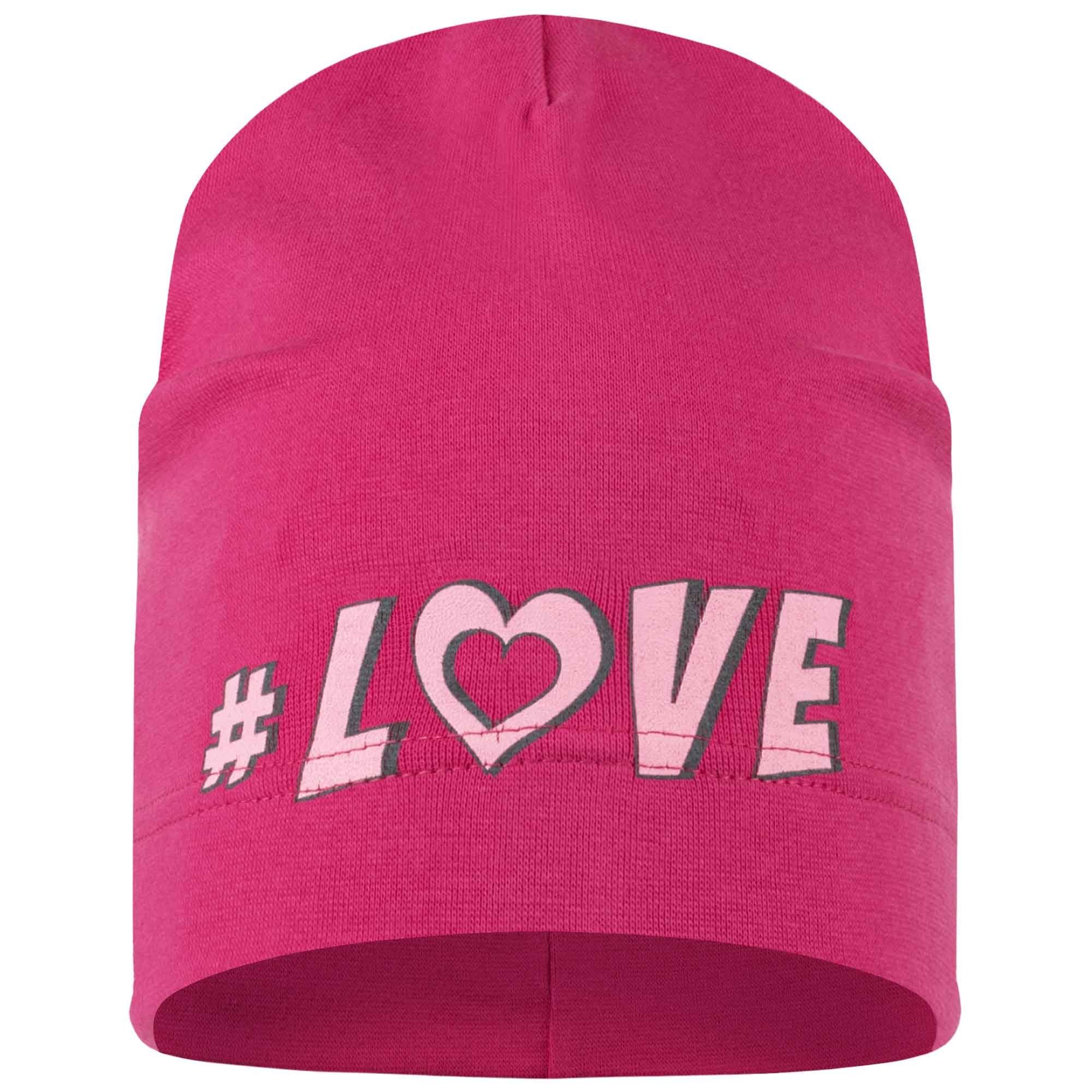 Smarilla Jerseymütze Übergangsmütze Beanie Kindermütze #Love_Pink