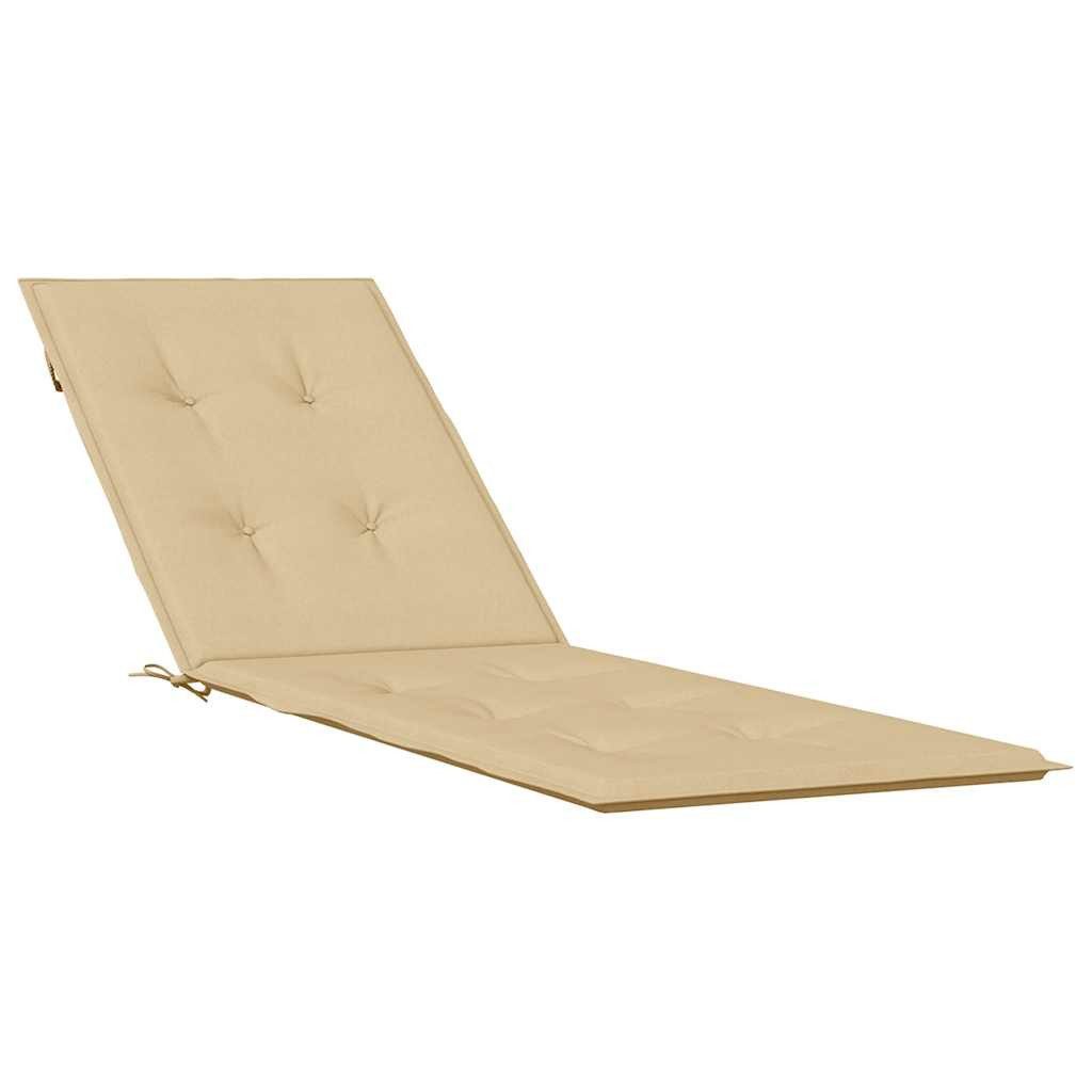 vidaXL Sitzauflage Liegestuhl-Auflage Melange Beige (75+105) günstig online kaufen