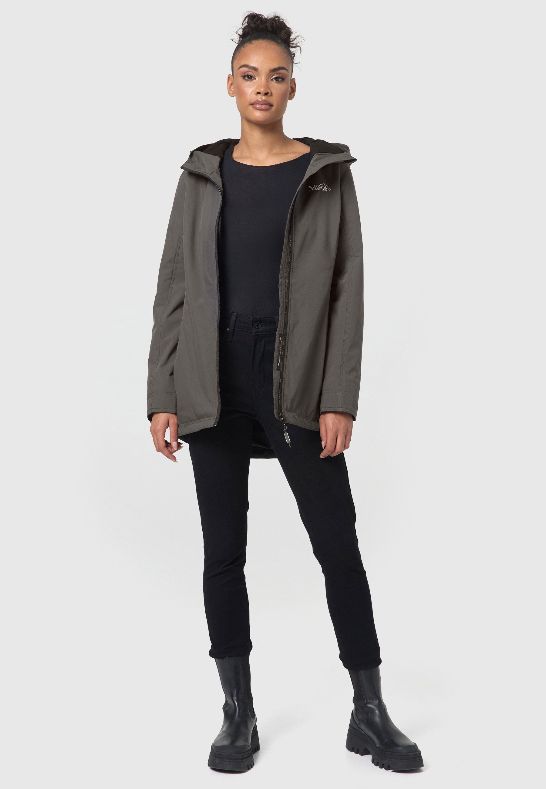 Marikoo Outdoorjacke Honigbeere sportliche Übergangsjacke mit Kapuze