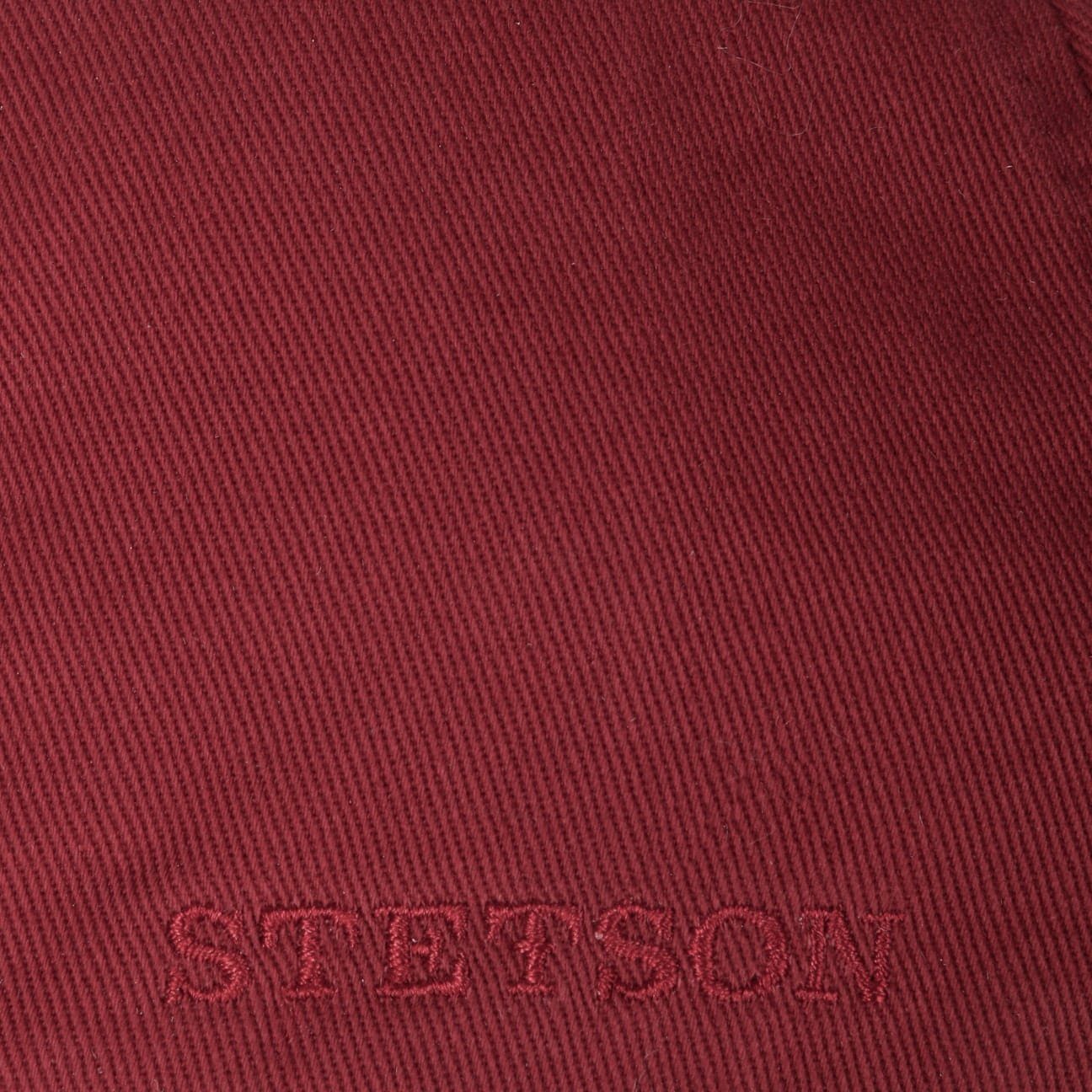Stetson Baseball Cap (1-St) Basecap Metallschnalle bordeaux