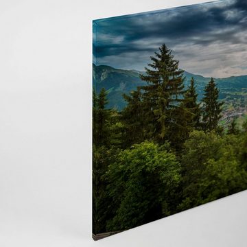 A.S. Création Leinwandbild Mountain Views, Landschaft (1 St), Bild Landschaft Bäume Gebirge Keilrahmen