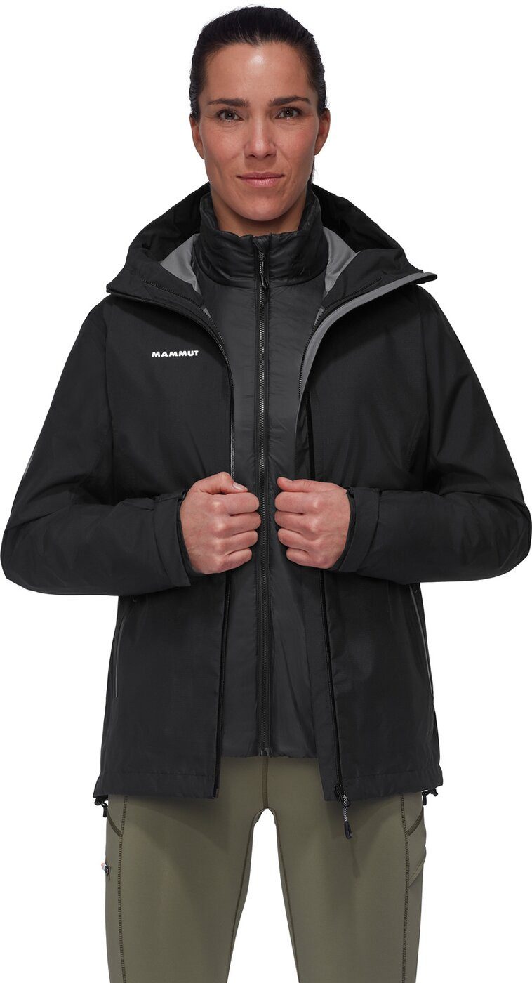 Mammut Trekkingjacke Alto Light 3 in 1 HS Hooded Jacket Women BLACK-BLACK günstig online kaufen