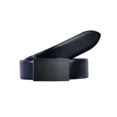 LLOYD Men’s Belts Ledergürtel LLOYD-Automatic-Gürtel 35mm, schwarz kürzbar, bombiert