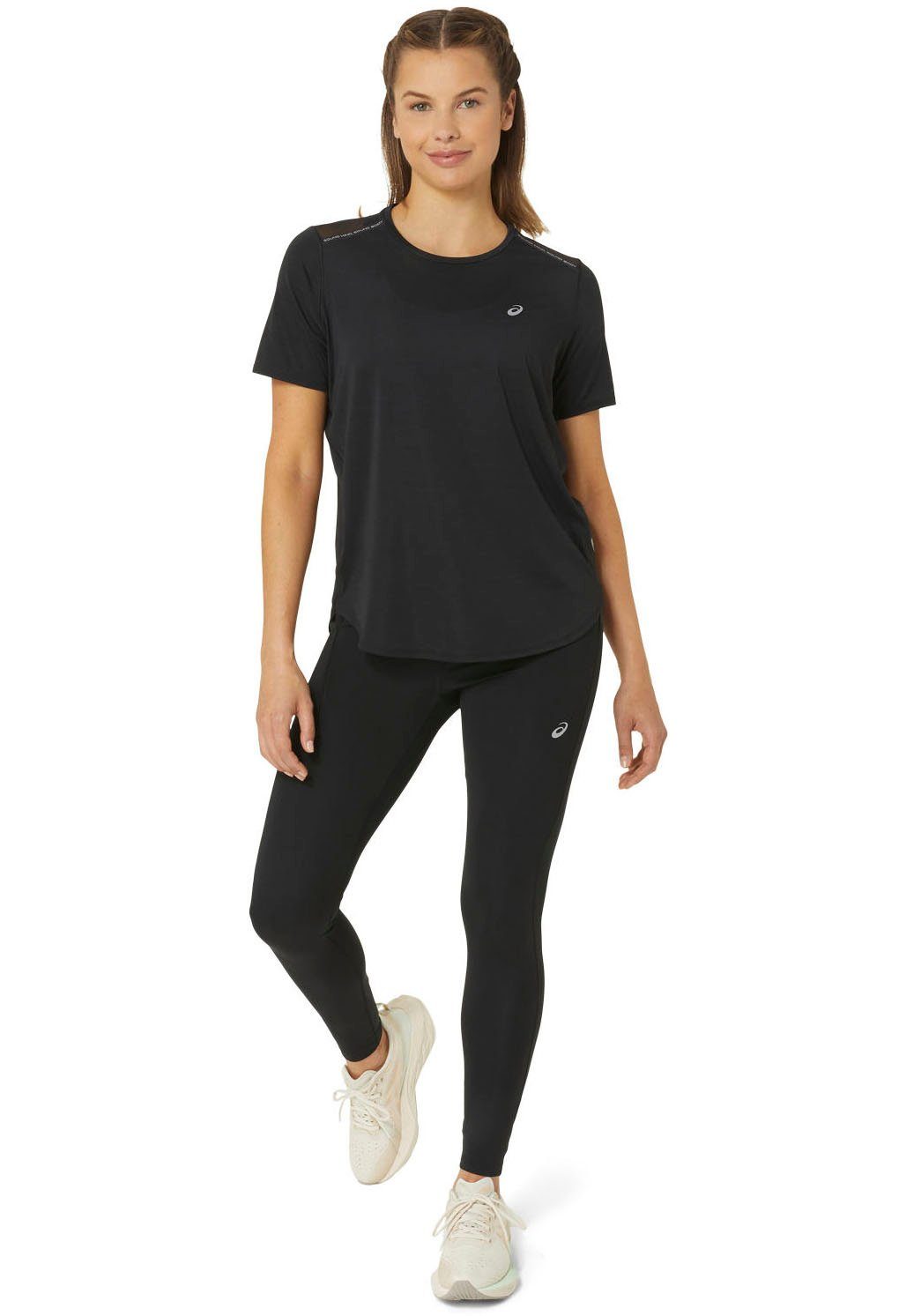 Asics Lauftights ROAD HIGH WAIST TIGHT mit mehreren Taschen, elastisches Schlaufensystem, schnell trocknend. Reduzierter Preis € 56,99. Unverbindliche Preisempfehlung € 70,00