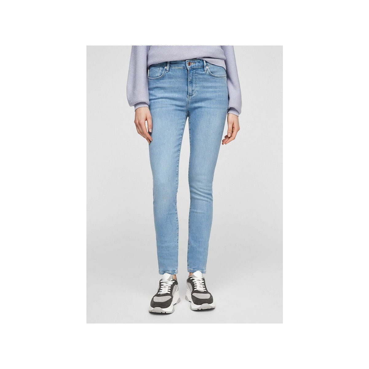 s.Oliver Skinny-fit-Jeans regular (1-tlg) hell-blau