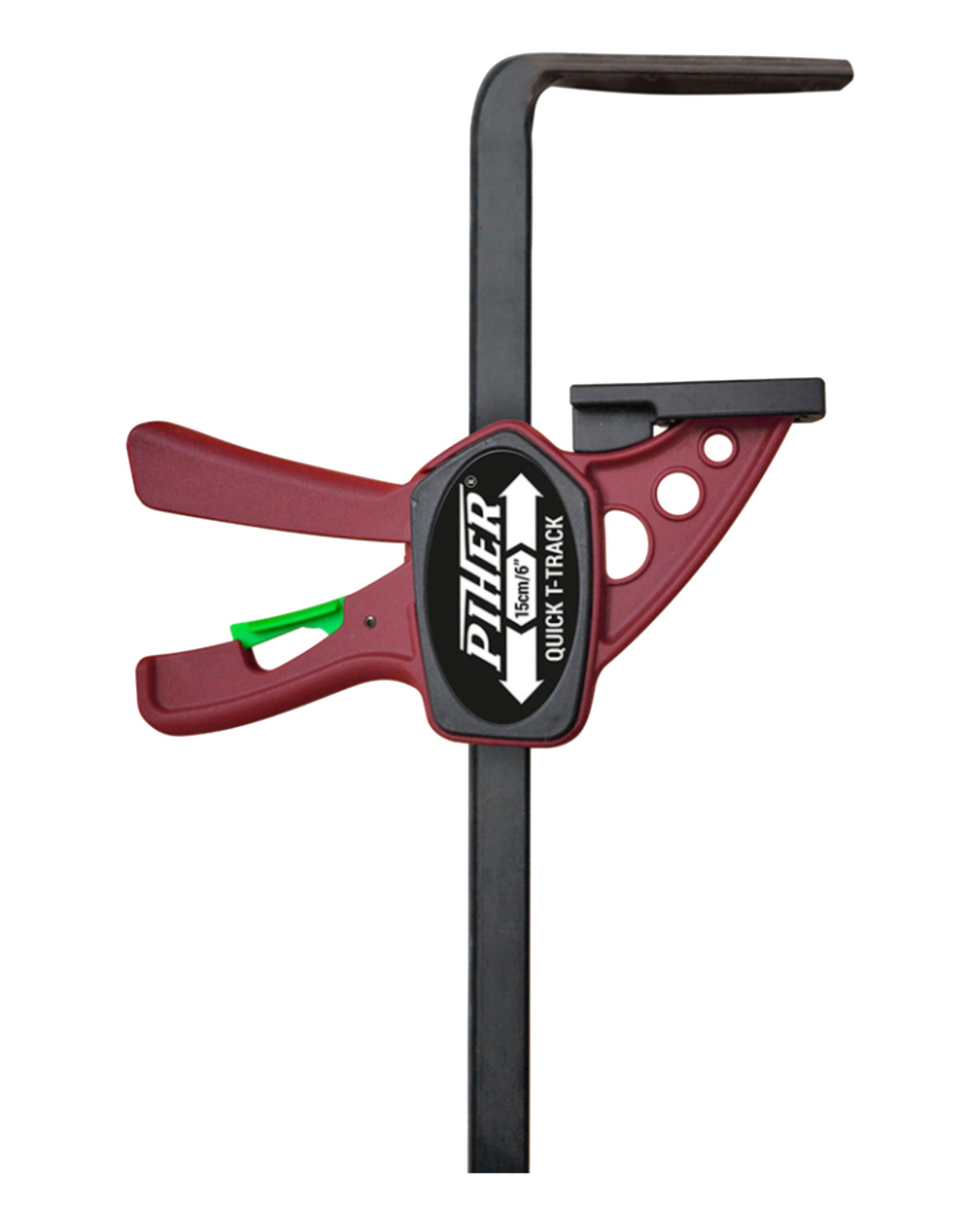 Piher Einhandzwinge Piher T-Track für Führungsschiene 15 cm