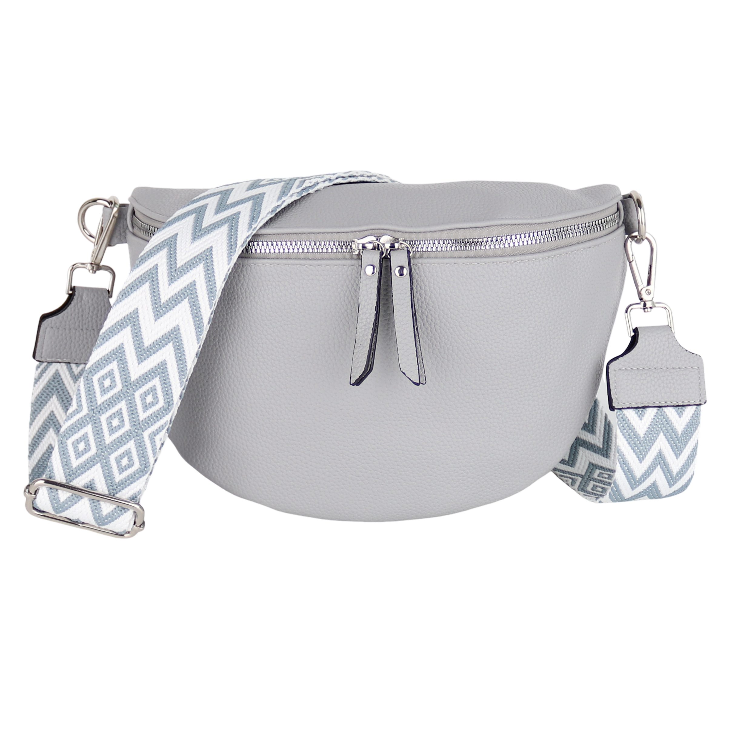 MIRROSI Bauchtasche Damen Taschen, Umhängetasche, Brusttasche, 26x18x9cm Veganes Leder (Schultertasche für jeden Anlass), Crossbody Bag, Bohemian gemusterten& verstellbaren Schulterriemen