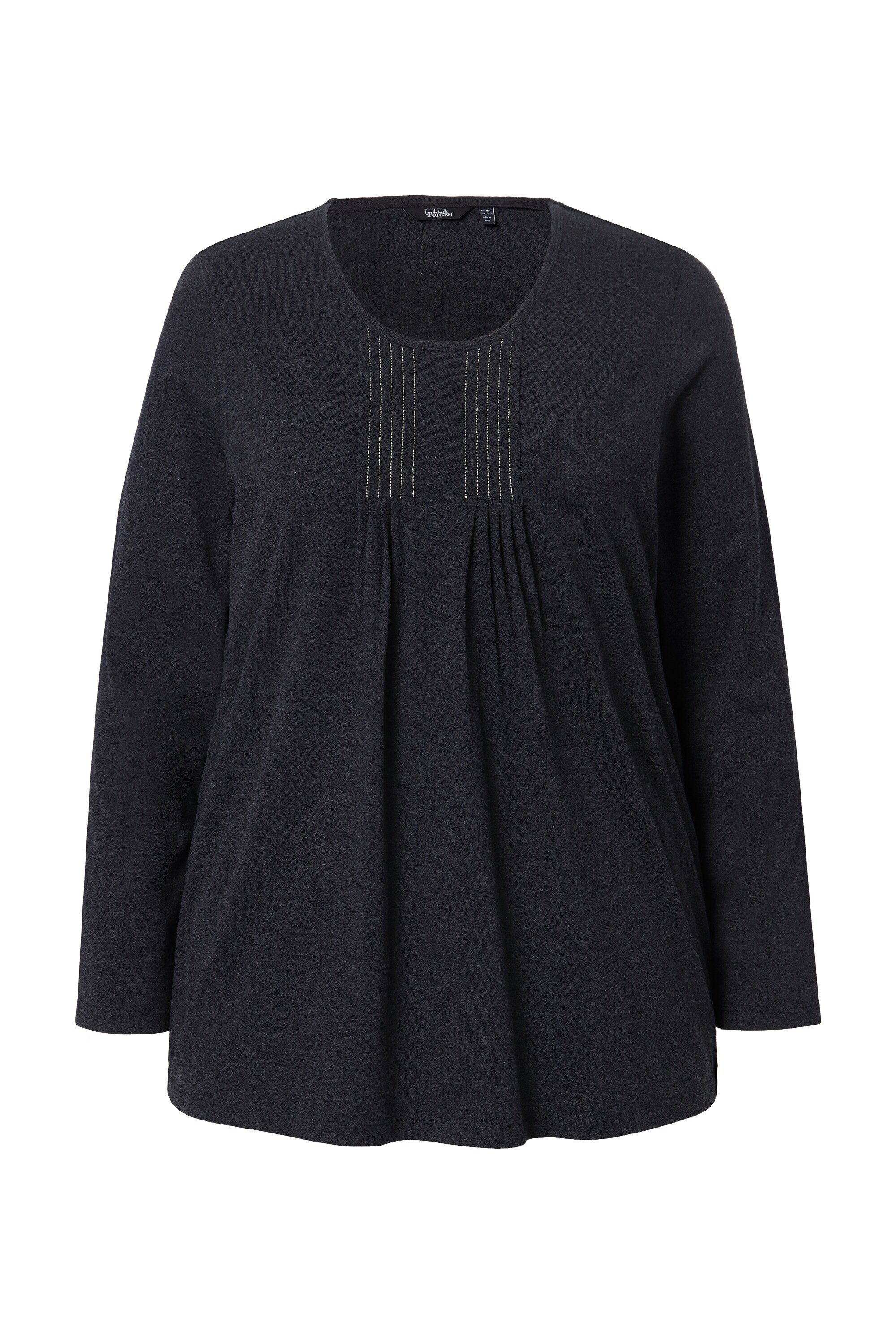 Ulla Popken T-Shirt Shirt Falten Perlen günstig online kaufen