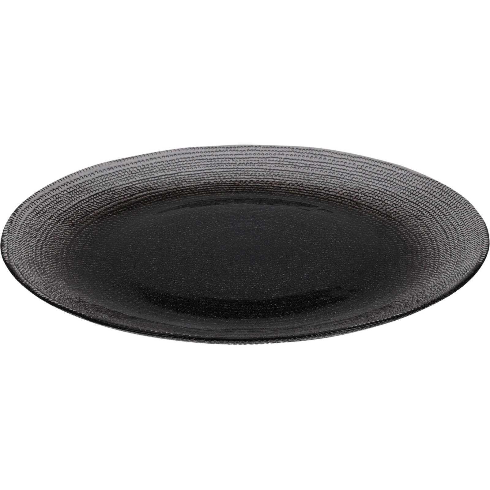 Home & styling collection Teller Flacher Teller aus Glas LAKRIS, Ø 28 cm